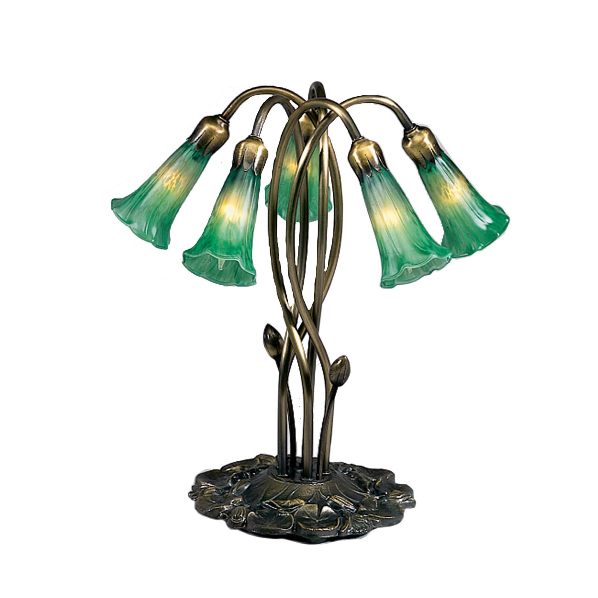 Green Pond Lily 16 Inch Accent Lamp by Meyda Lighting