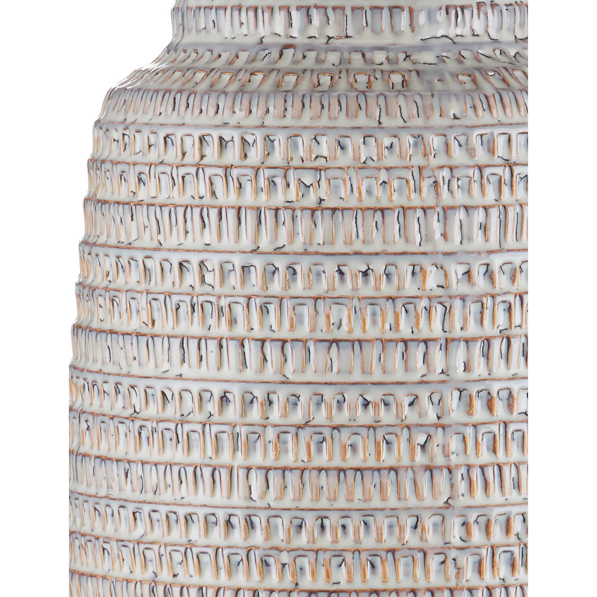 Shown in Off-White, Light Brown, Antique Brass finish and Natural Textured Linen shade