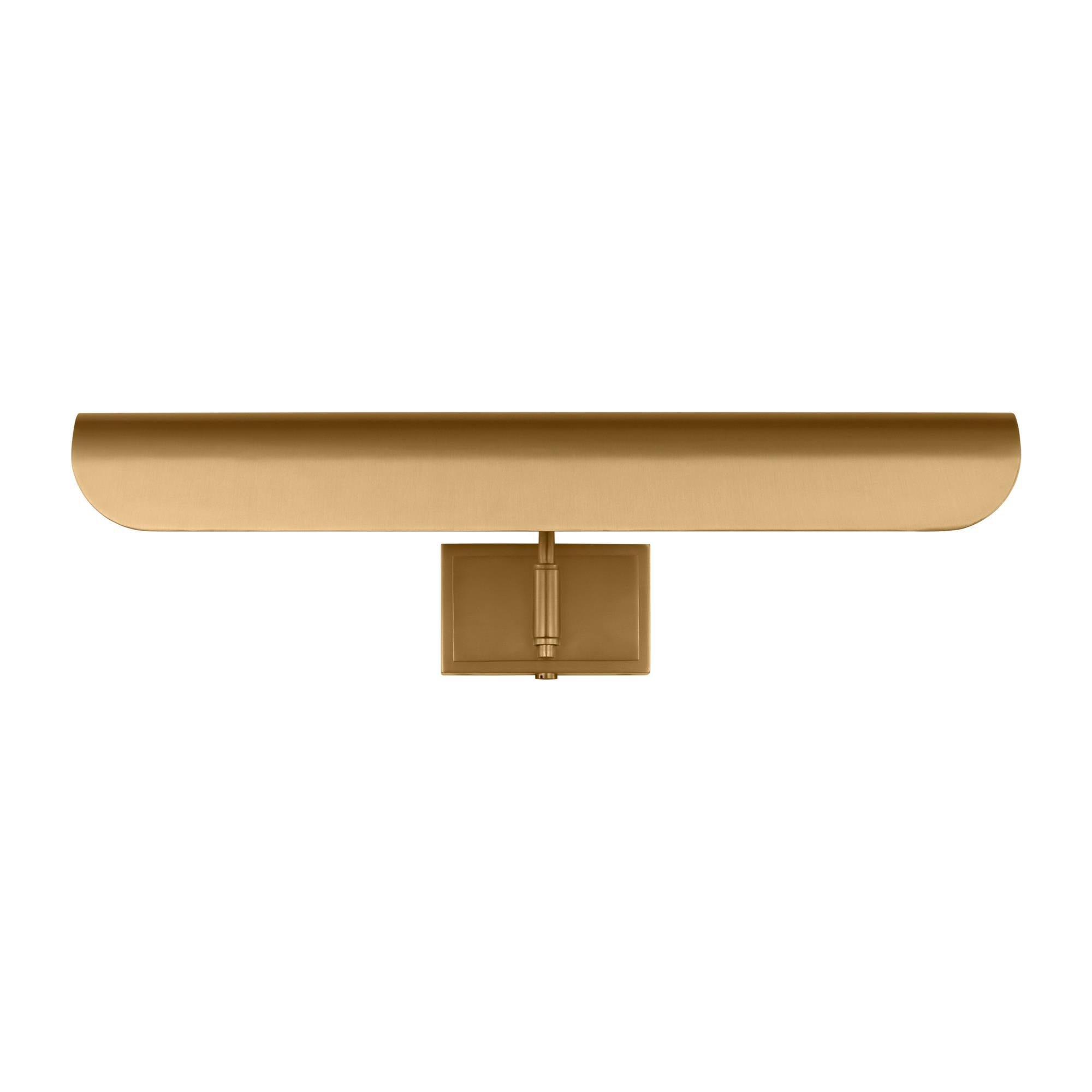 Shown in Burnished Brass finish and Burnished Brass shade