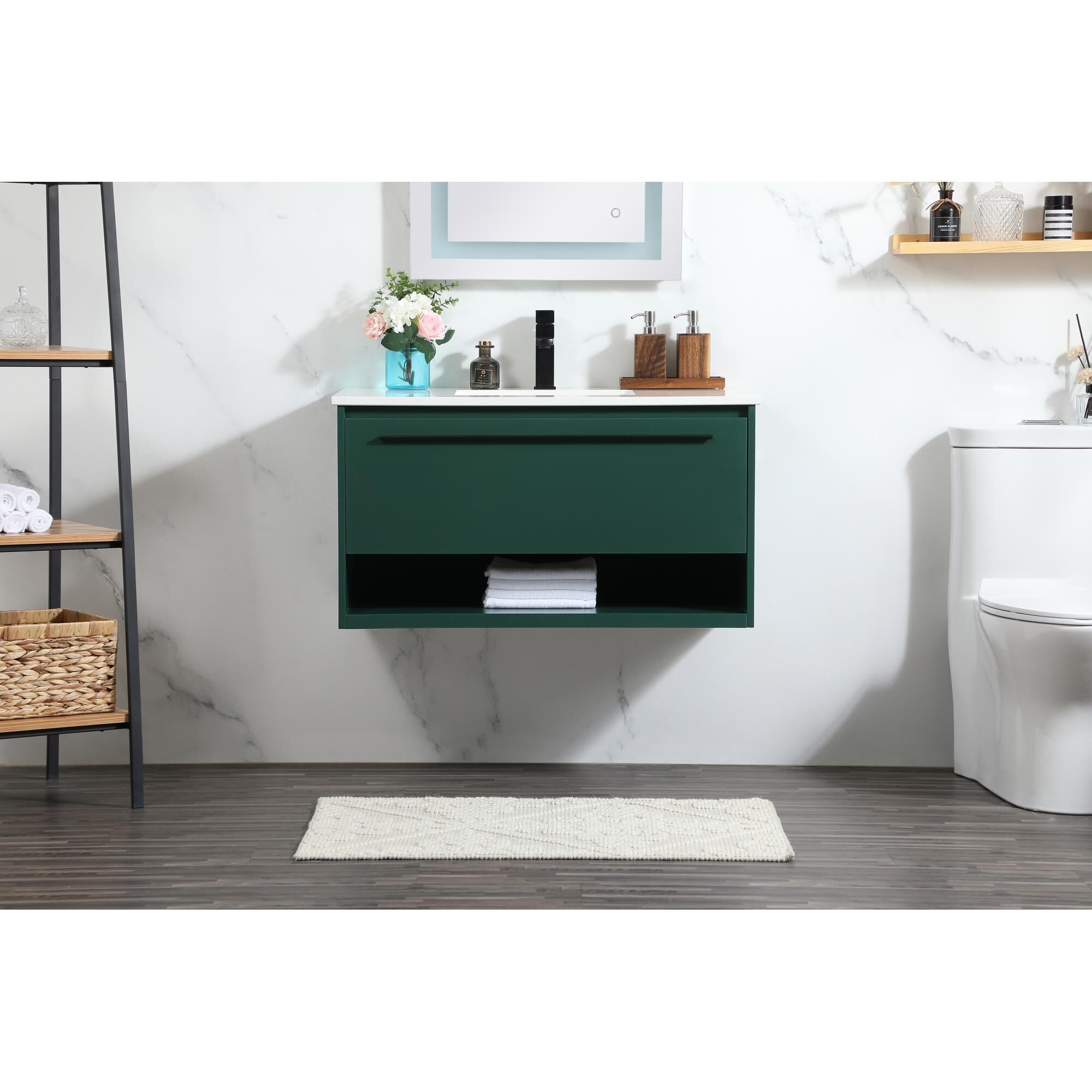 Shown in Green finish