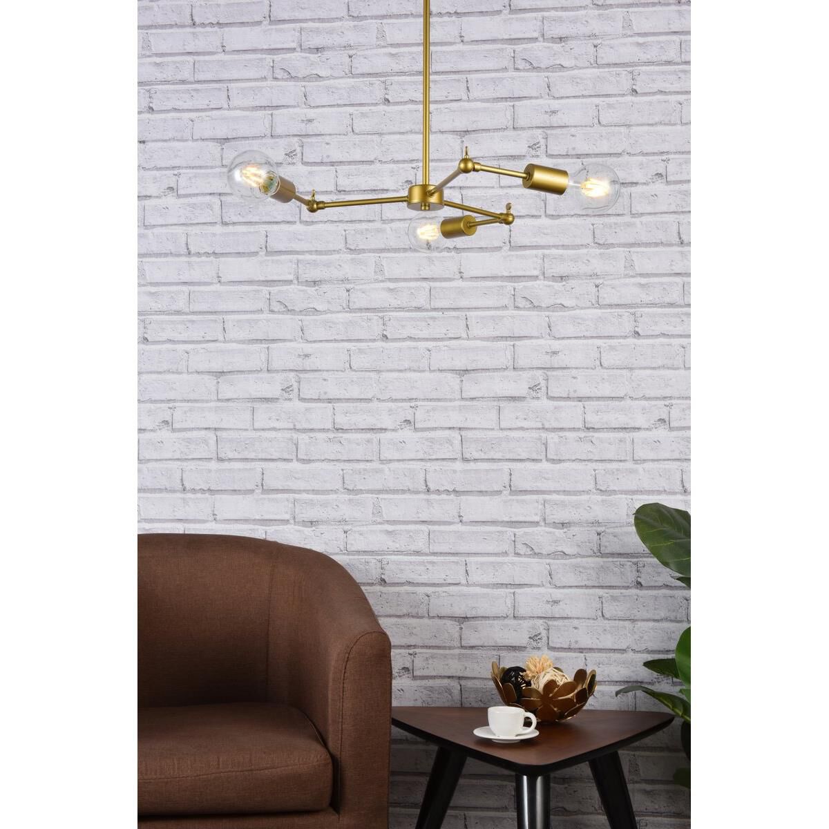 Furlong 28 Inch 3 Light Chandelier by Elegant Lighting