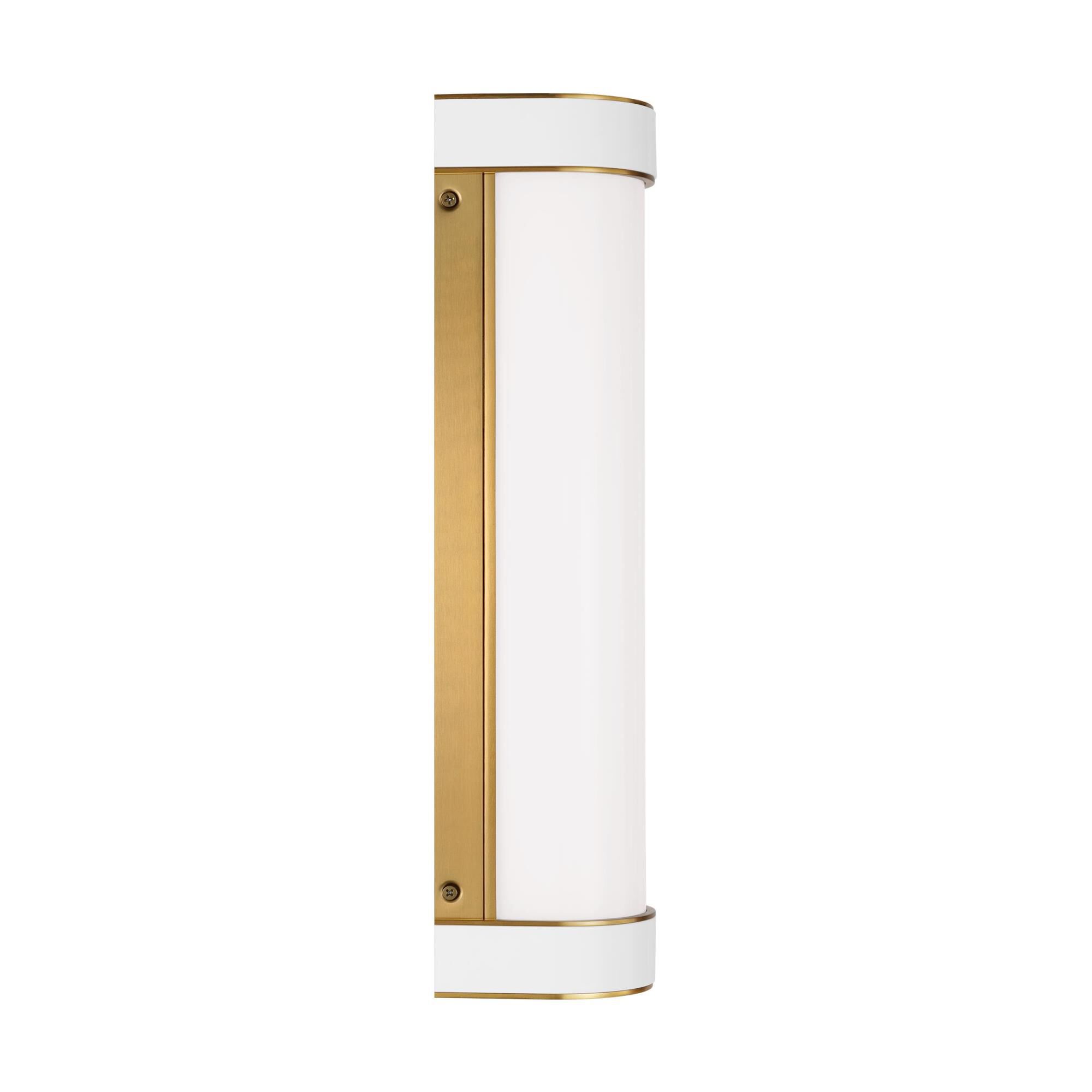Shown in Burnished Brass finish and Milk White Glass shade