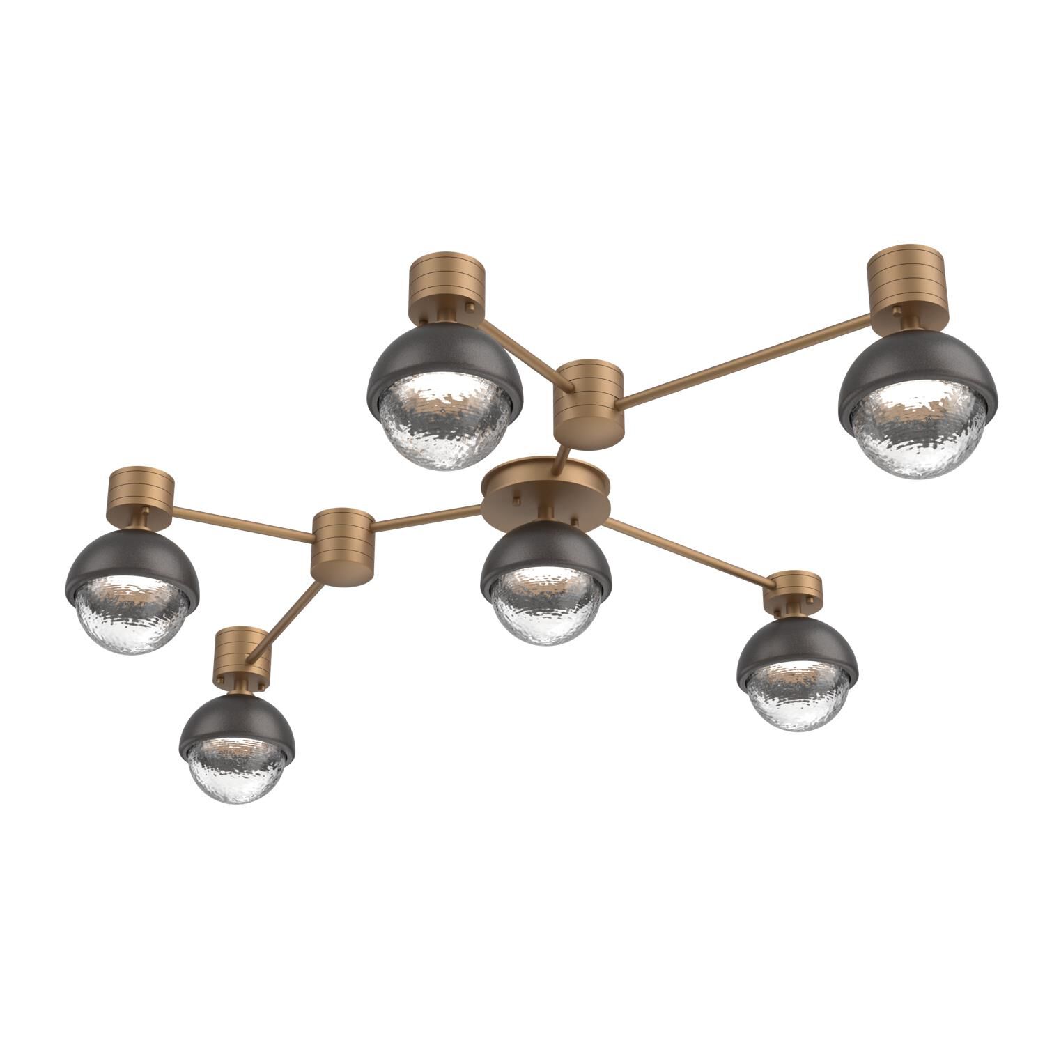 Levi Wilson Cabochon 41 Inch Flush Mount by Hammerton Studio
