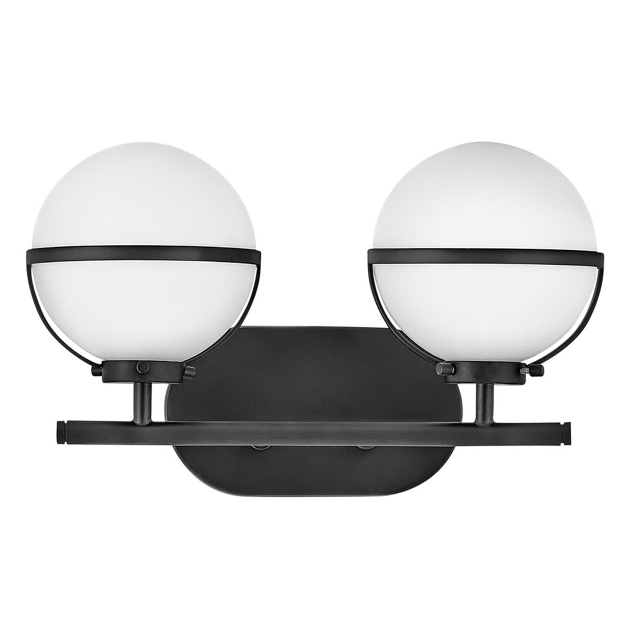 Shown in Black finish and Etched Opal glass