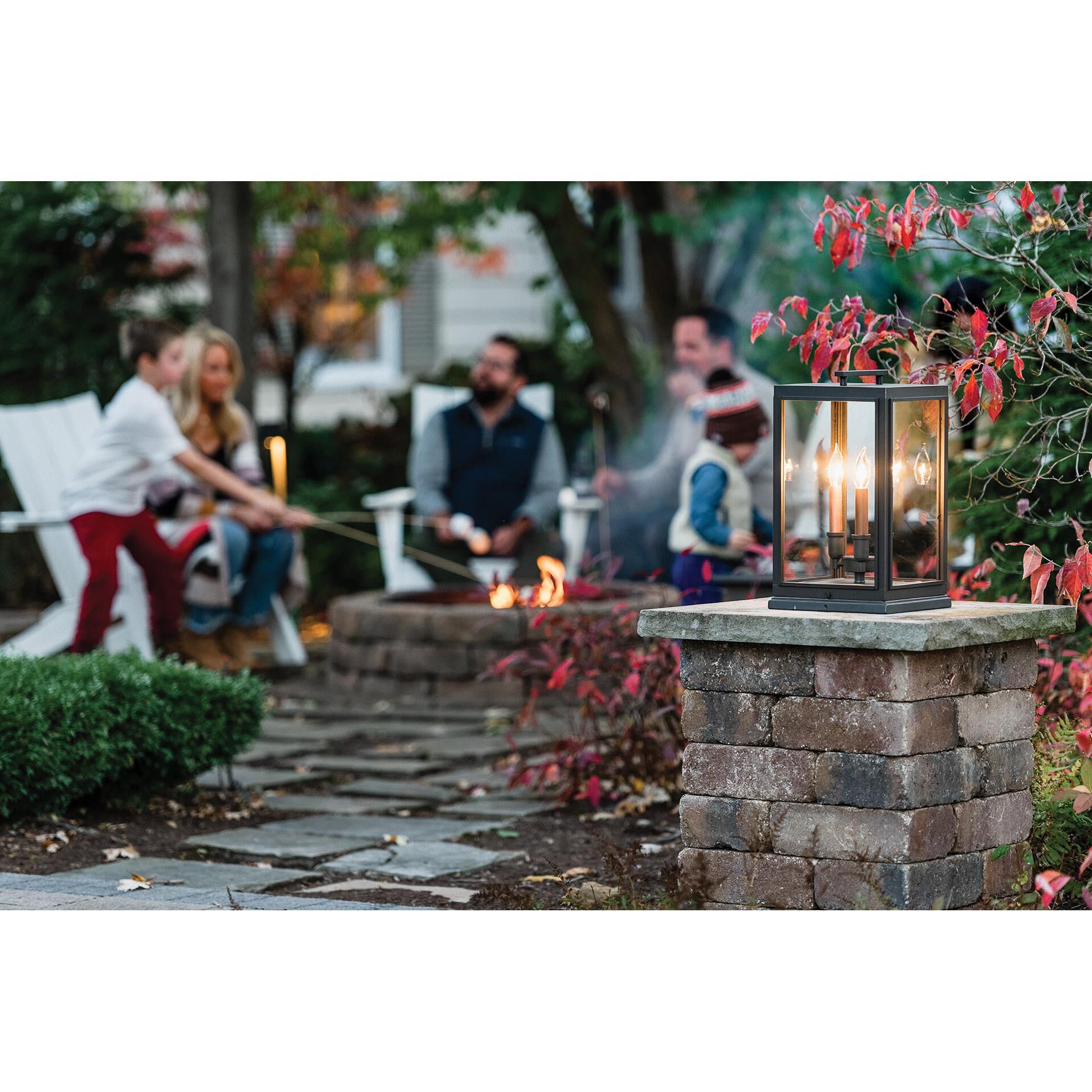 Sutcliffe 18 Inch Tall 3 Light Outdoor Pier Lamp by Hinkley Lighting