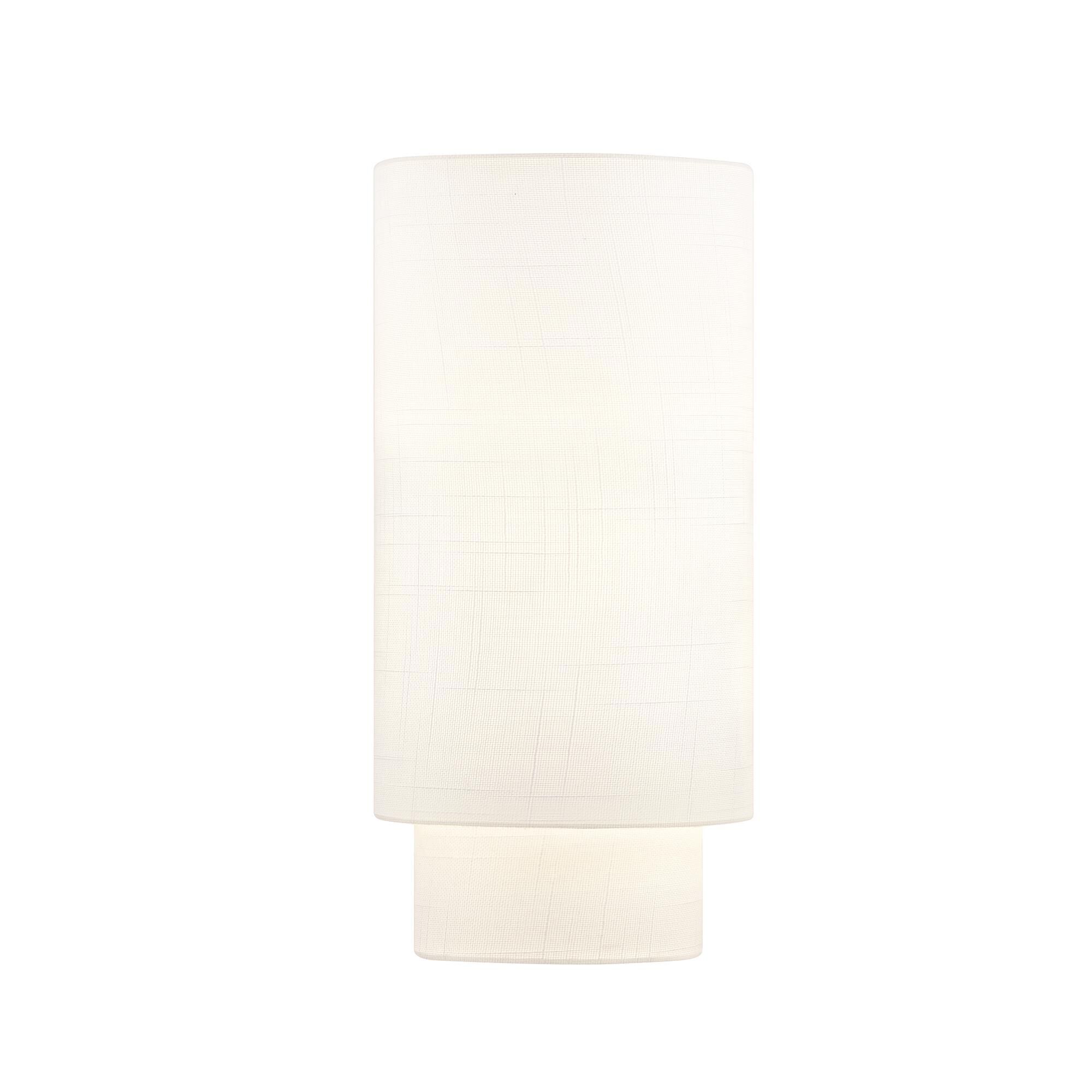 Shown in White Linen finish and White Linen shade