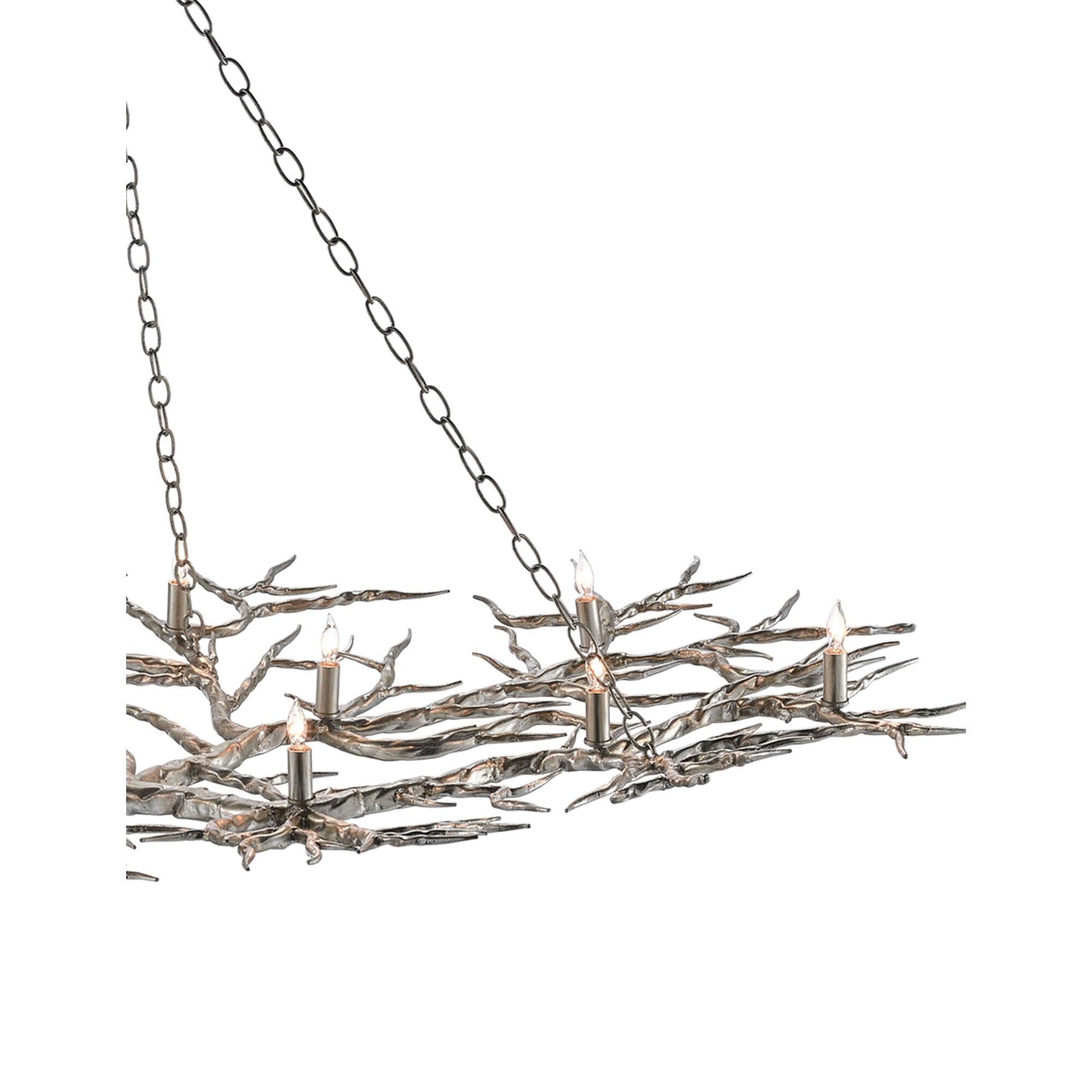 Rainforest 74 Inch 14 Light Linear Suspension Light by Currey and Company