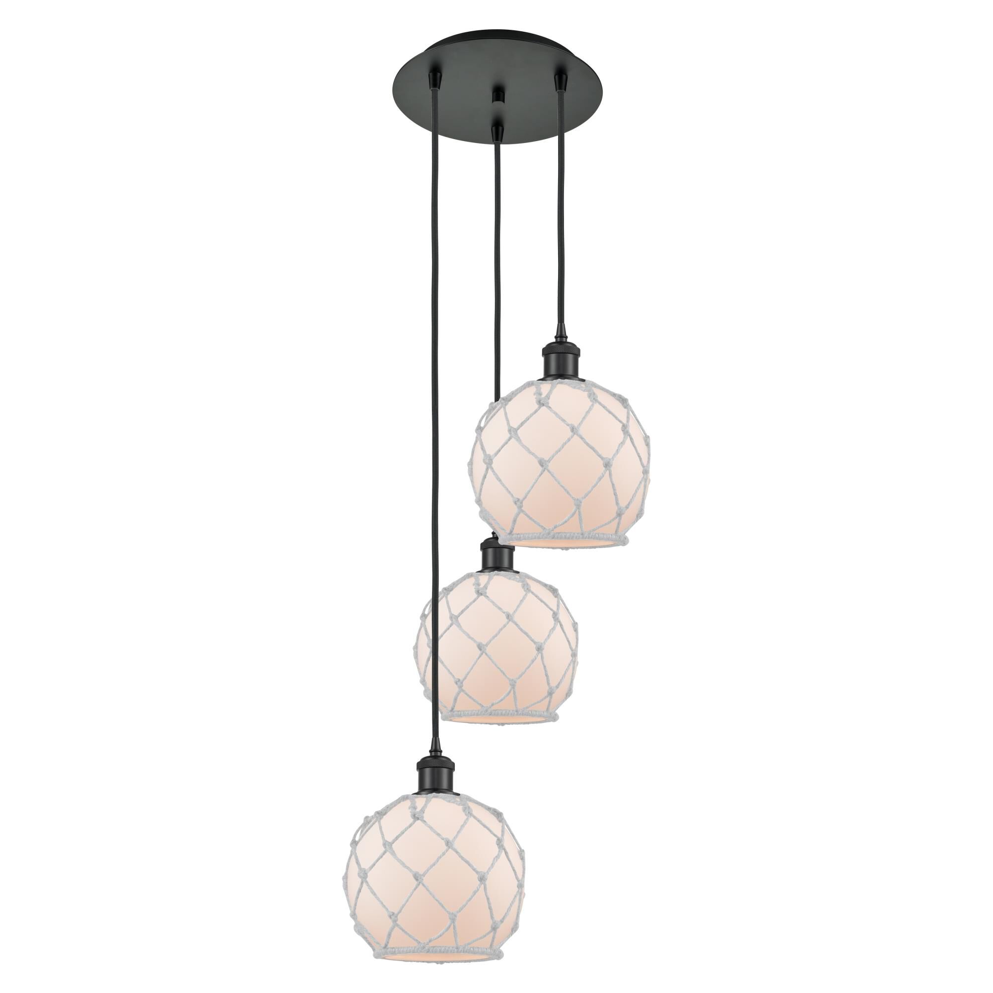 Bruno Marashlian Farmhouse Rope 15 Inch Multi Light Pendant by Innovations Lighting