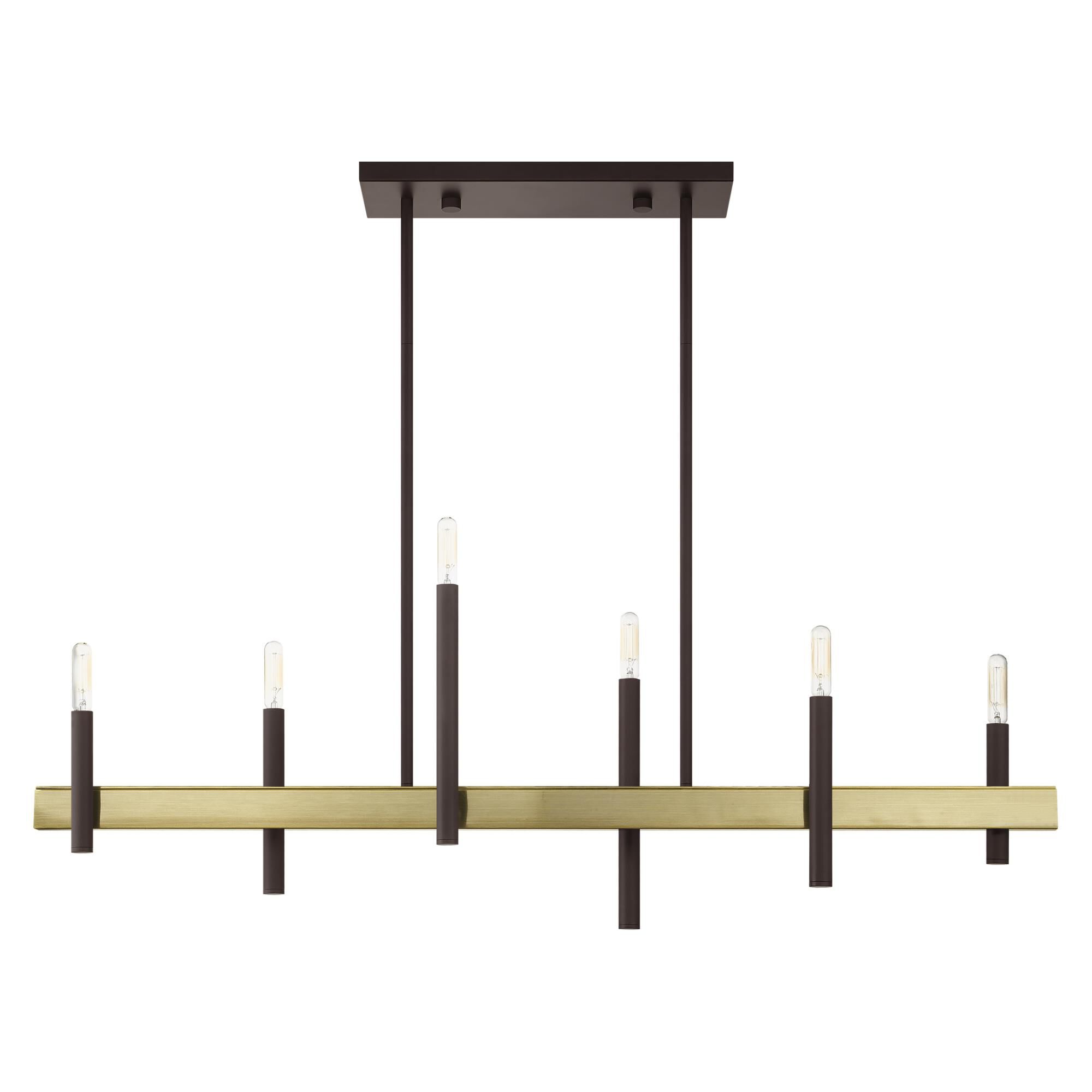 Shown in Bronze With Antique Brass Accents finish