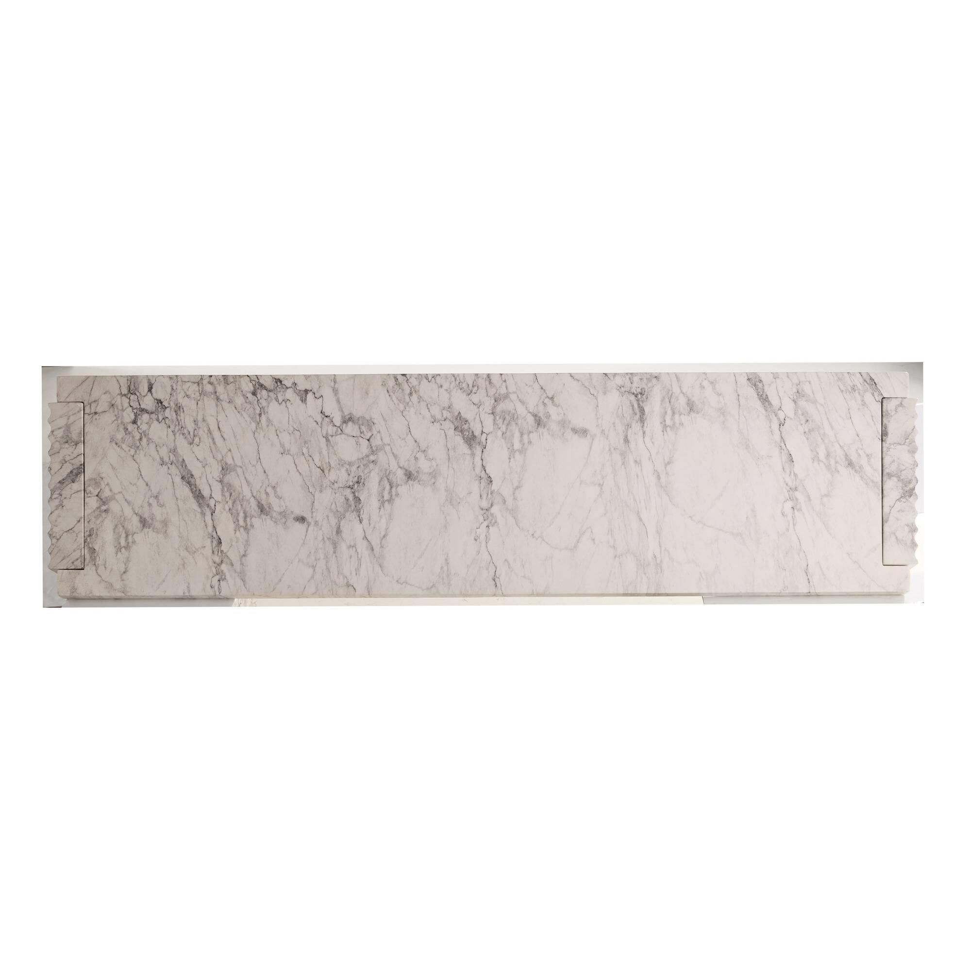 Shown in White Faux Marble finish