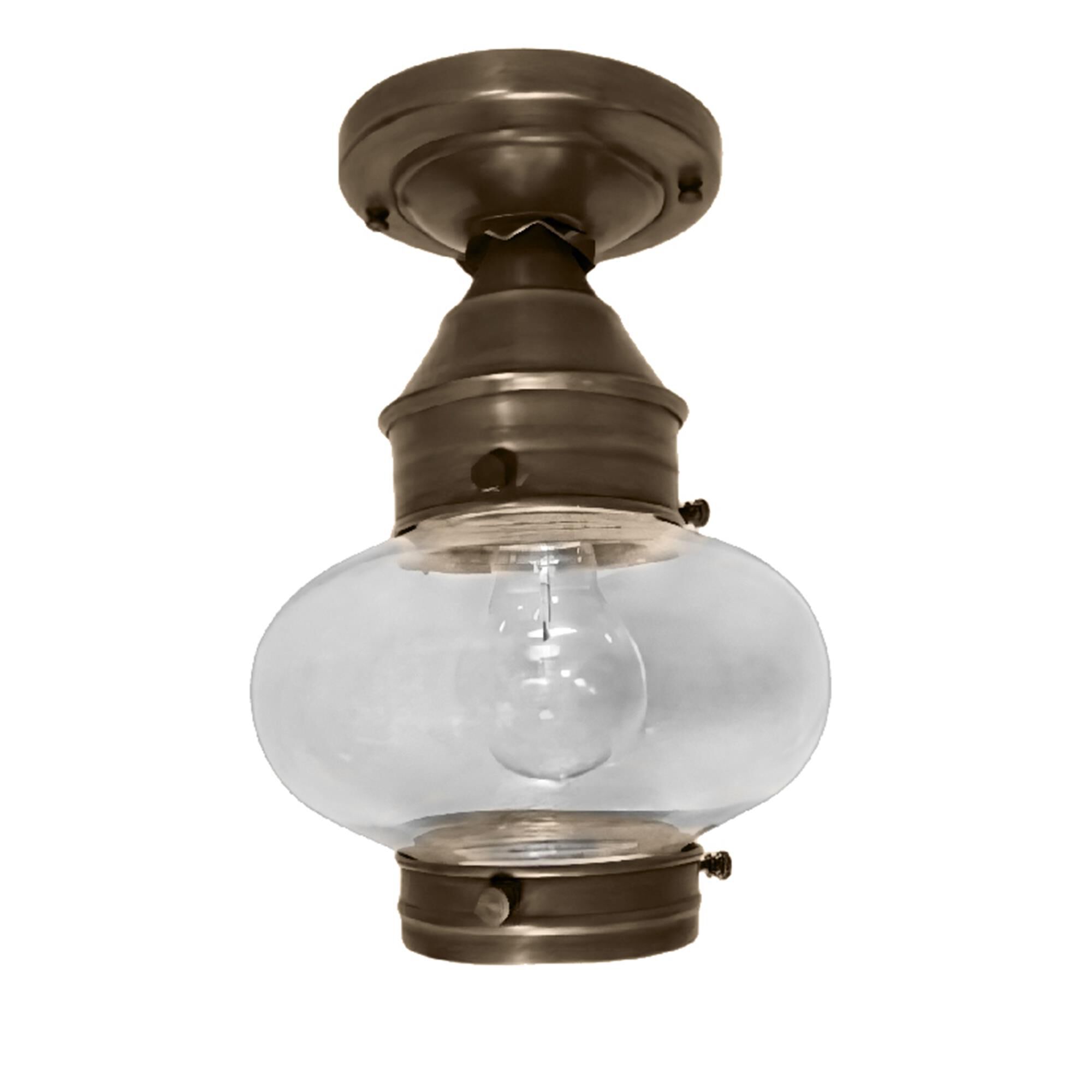 Onion 7 Inch Outdoor Flush Mount,