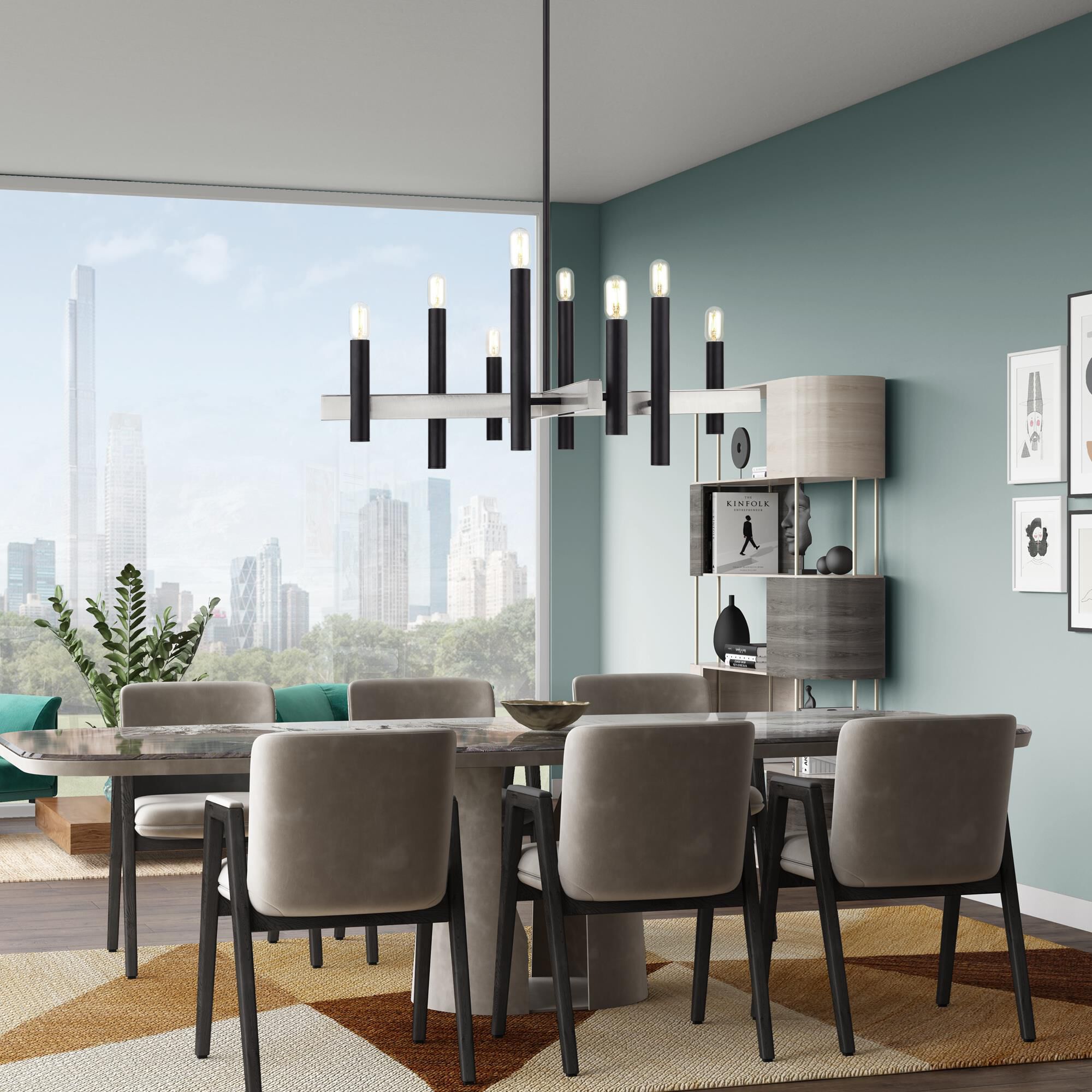 Helsinki 38 Inch Chandelier by Livex Lighting