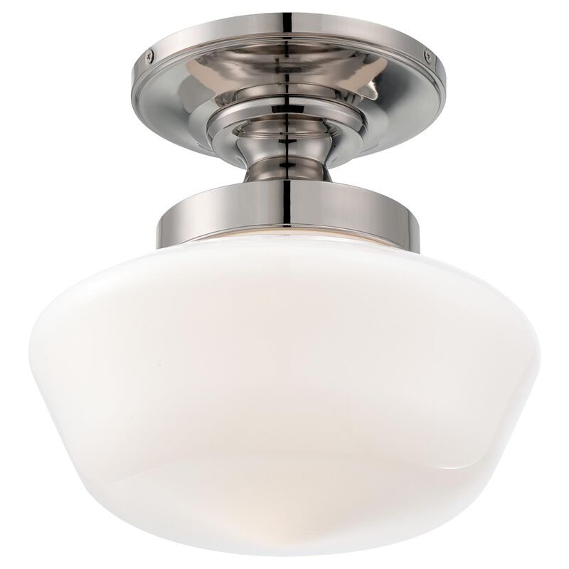 12 Inch 1 Light Semi Flush Mount by Minka Lavery