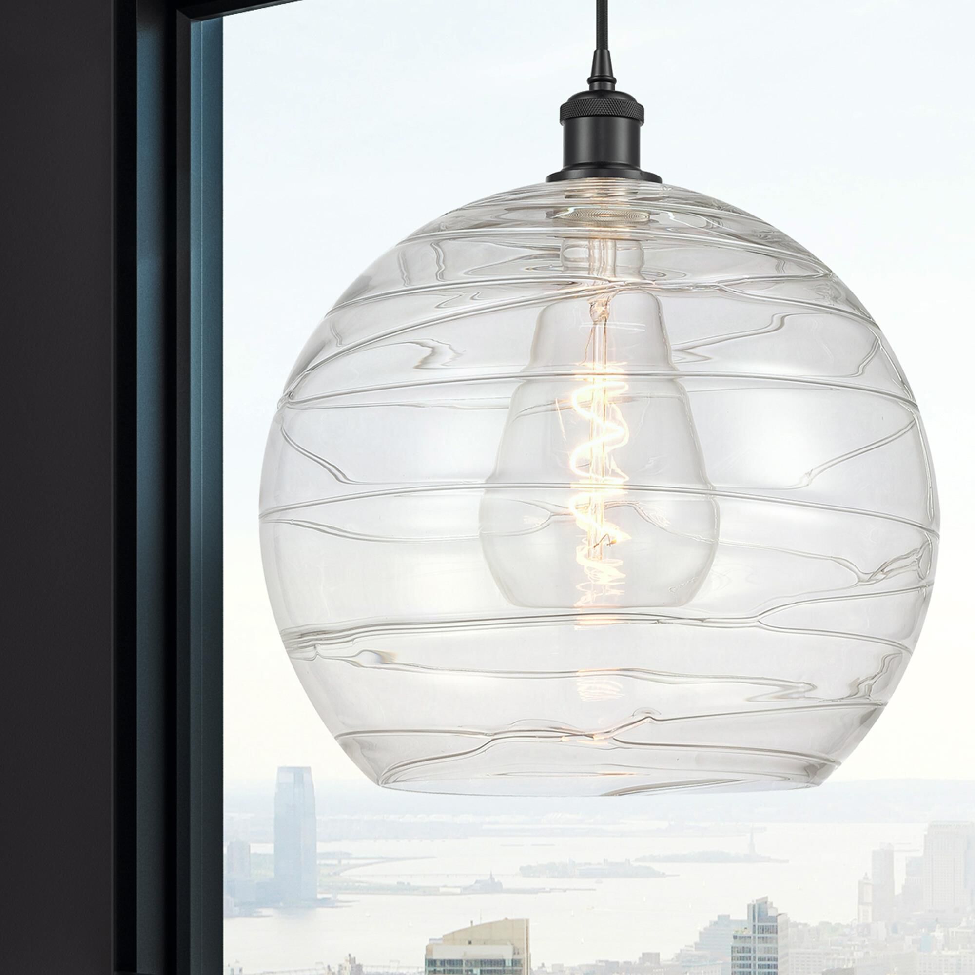 Bruno Marashlian Athens Deco Swirl 14 Inch Large Pendant by Innovations Lighting