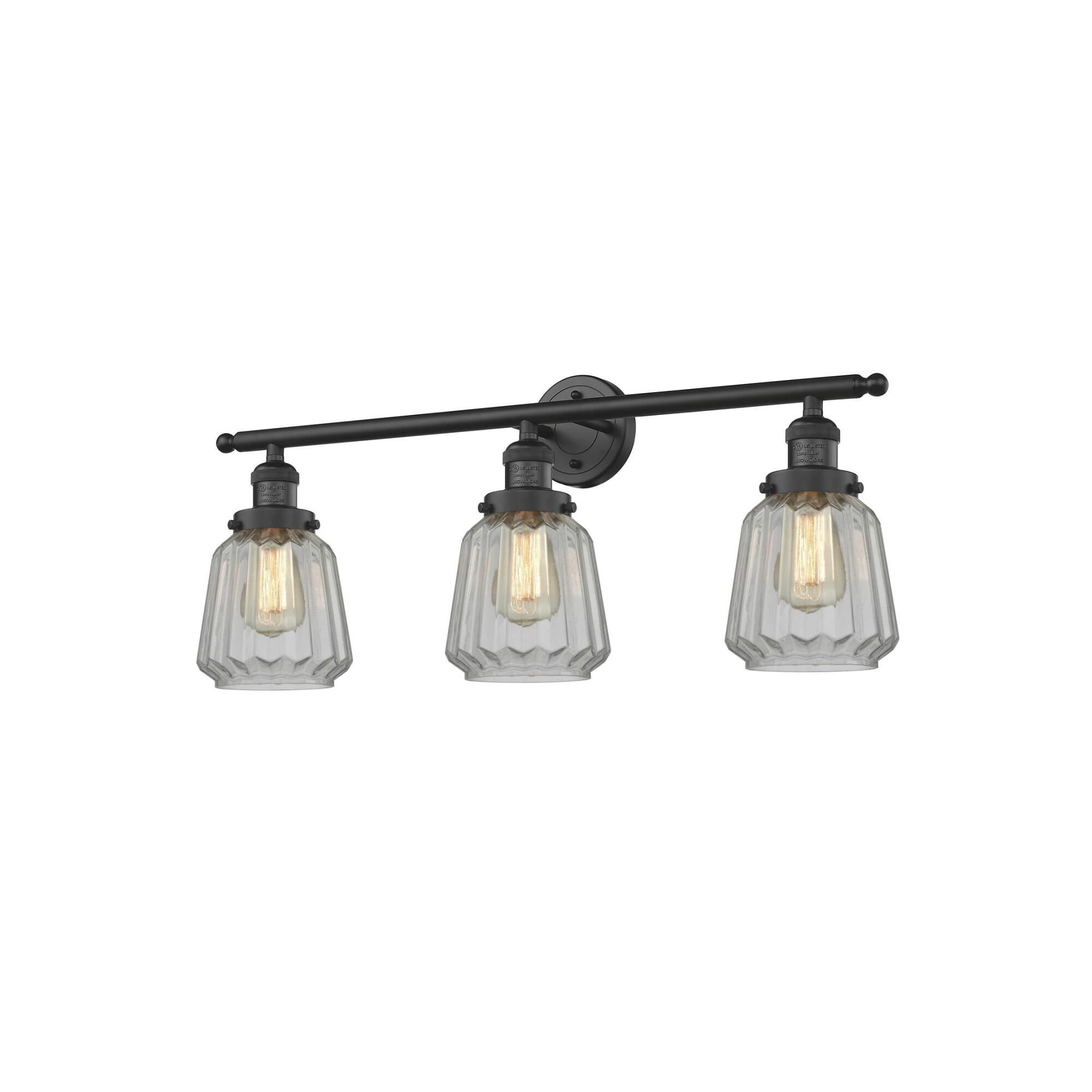 Shown in Matte Black finish and Clear glass