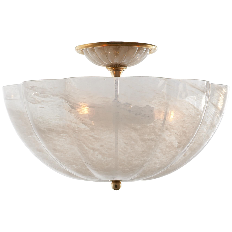 AERIN Rosehill 16 Inch 3 Light Semi Flush Mount by Visual Comfort Signature Collection