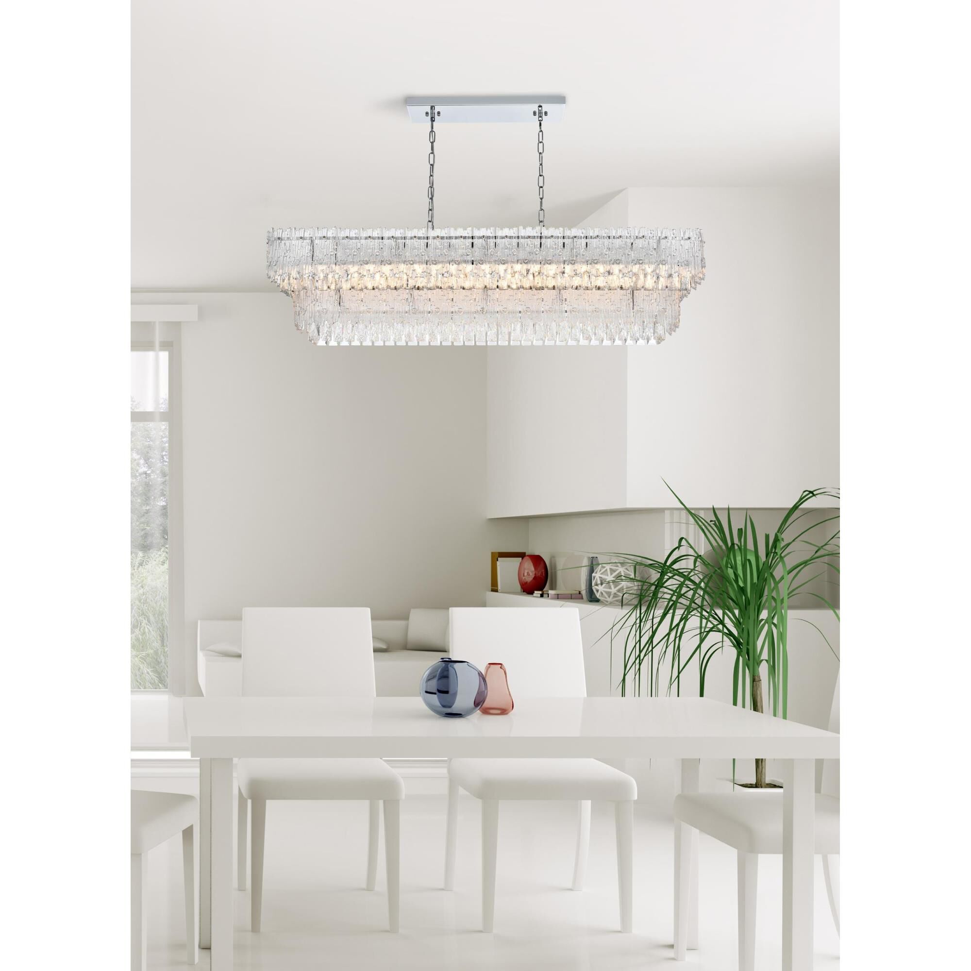 Shown in Chrome finish and Rc crystal and Clear glass