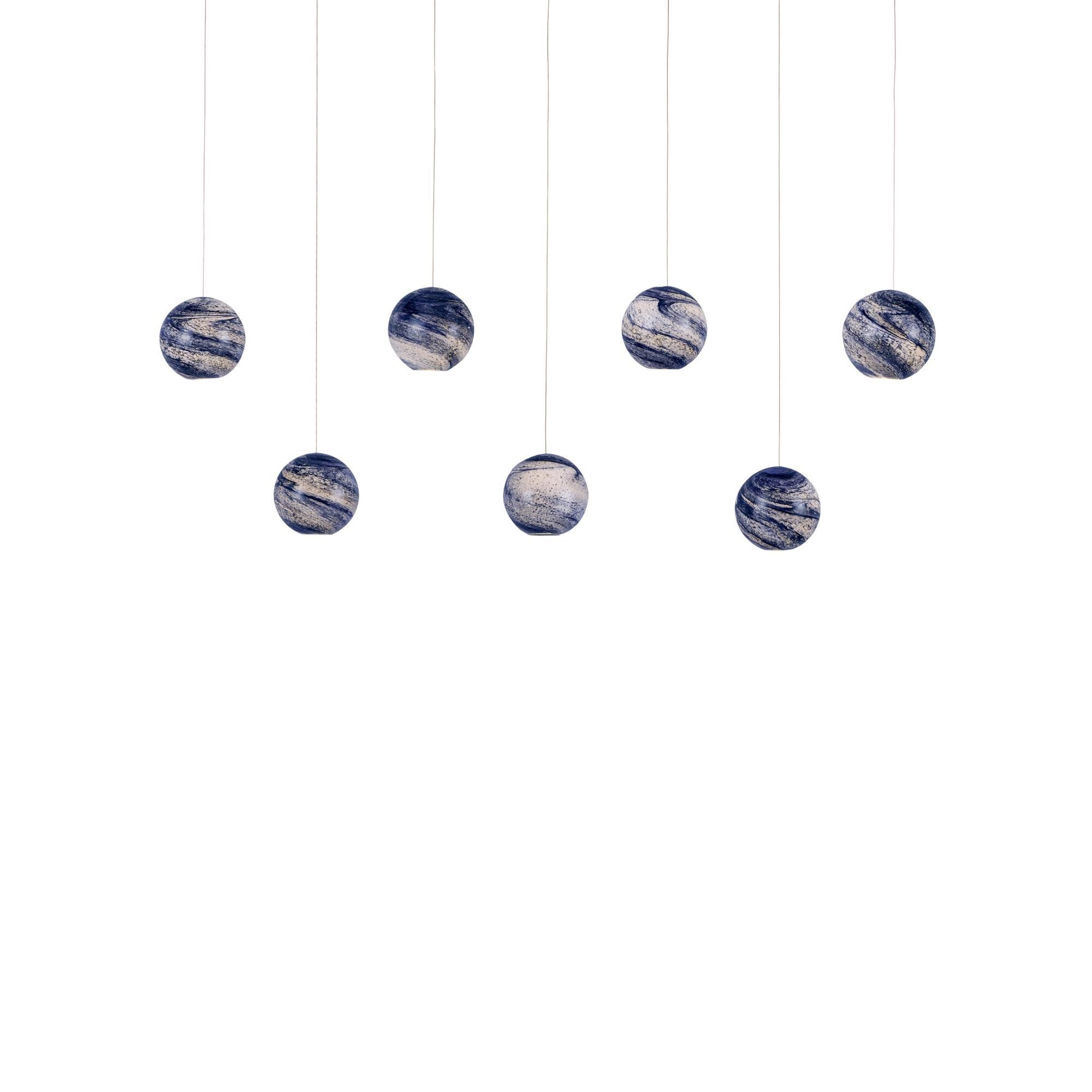 Palatino 57 Inch 7 Light LED Linear Suspension Light by Currey and Company