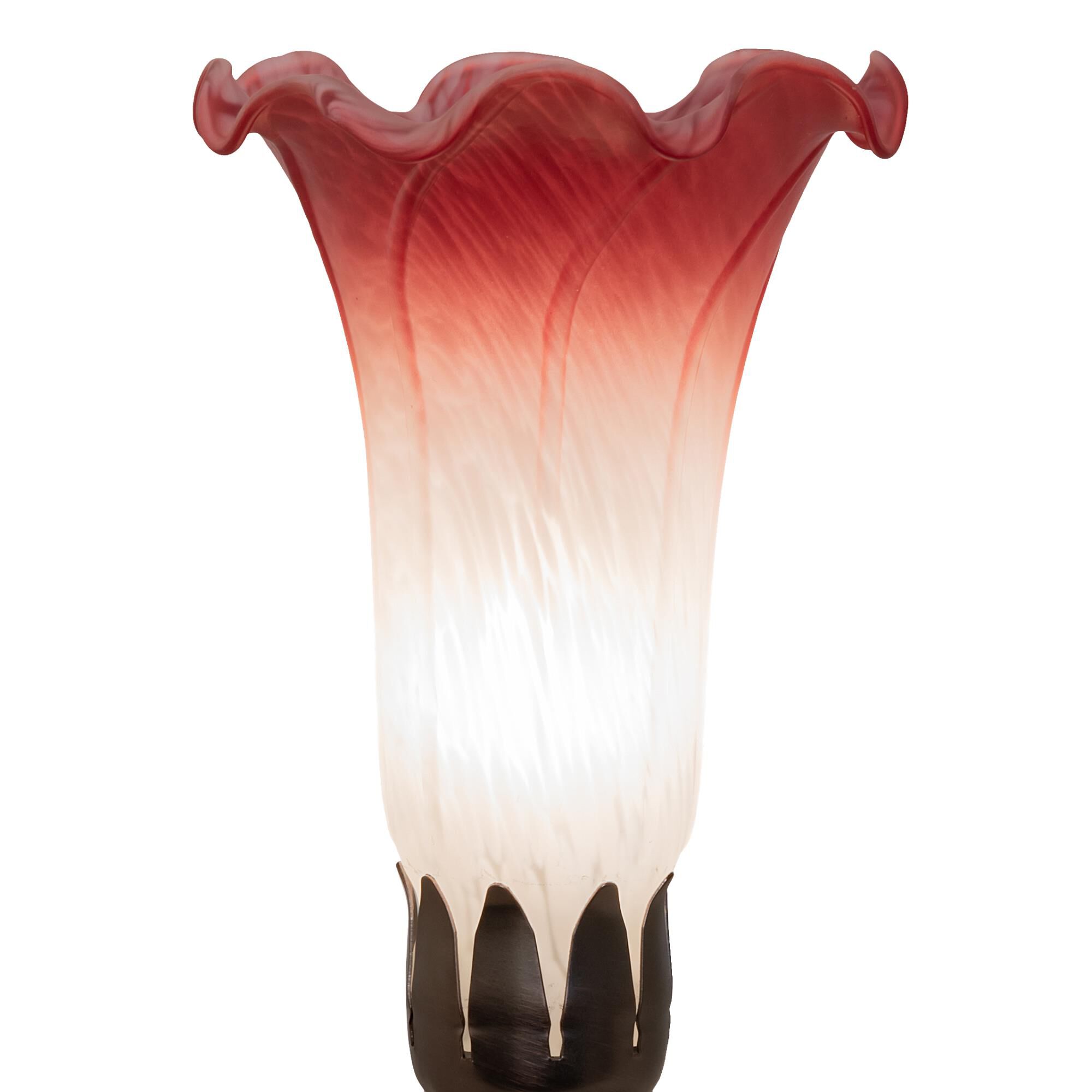 Pink and White 8 Inch Accent Lamp by Meyda Lighting