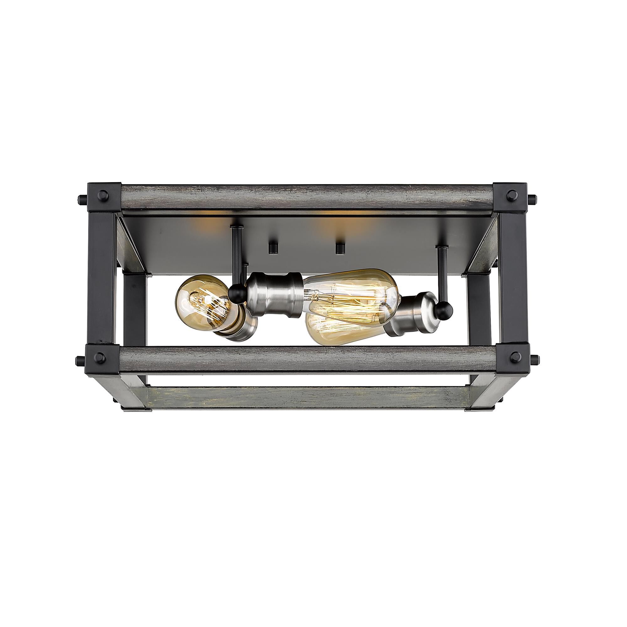 Shown in Ashen Barnboard finish and --- glass and --- shade