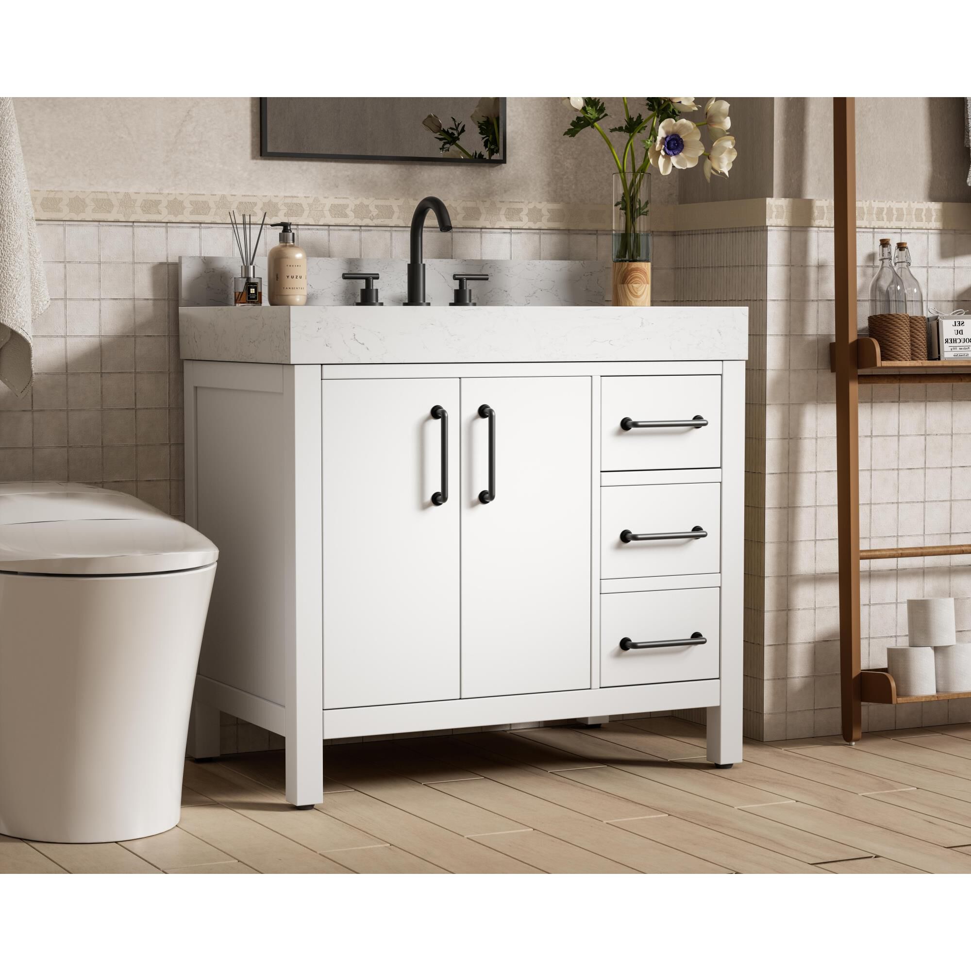 Nathan 36 Inch Bath Vanity by Elegant Dcor