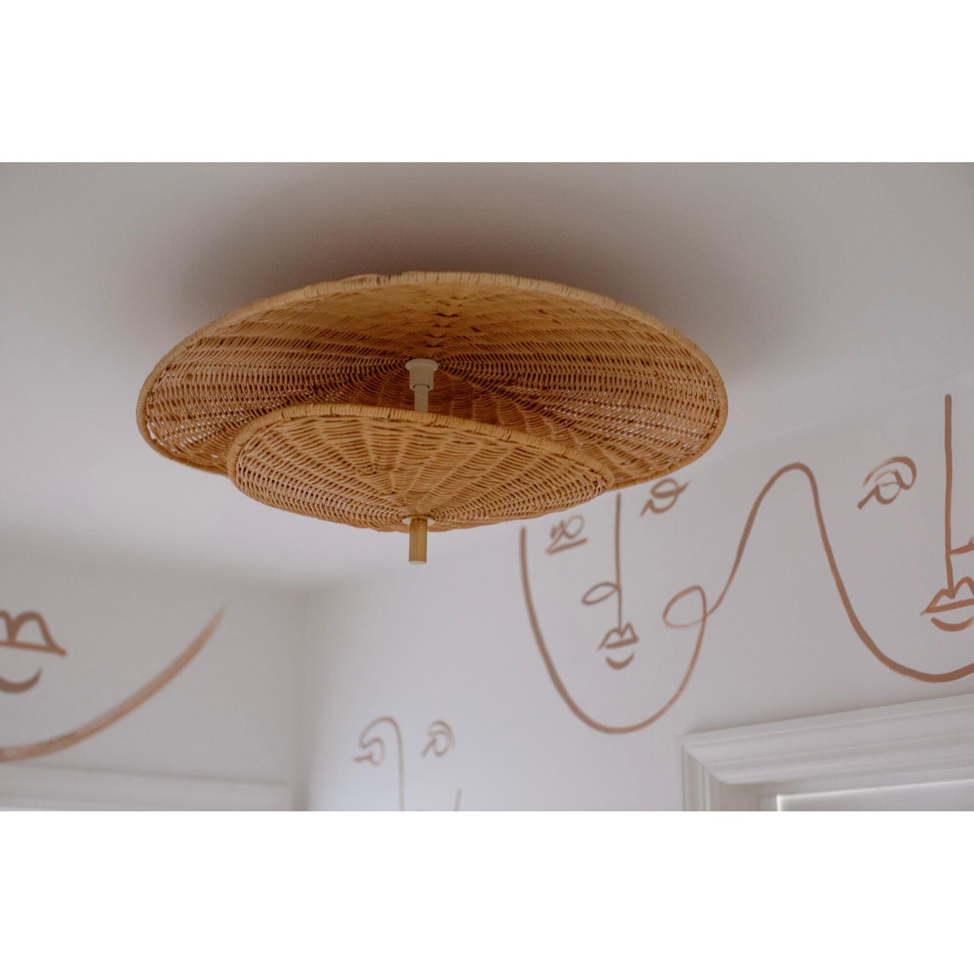 Megan Molten Marigold 24 Inch 3 Light Semi Flush Mount by Mitzi