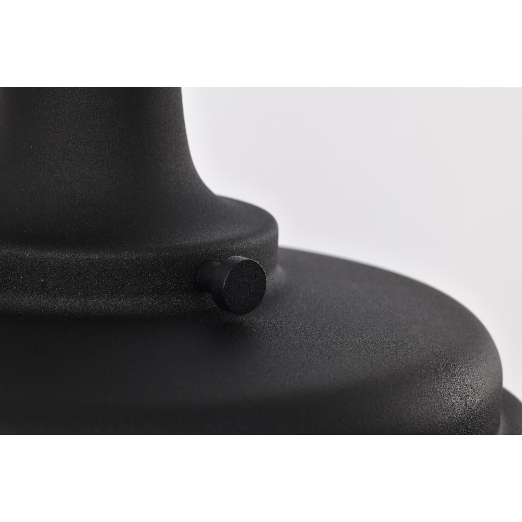 Shown in Black finish and Black shade