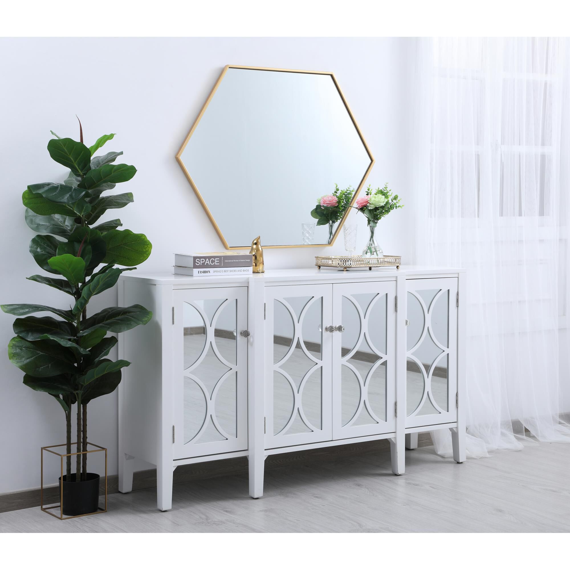 Shown in Brass finish