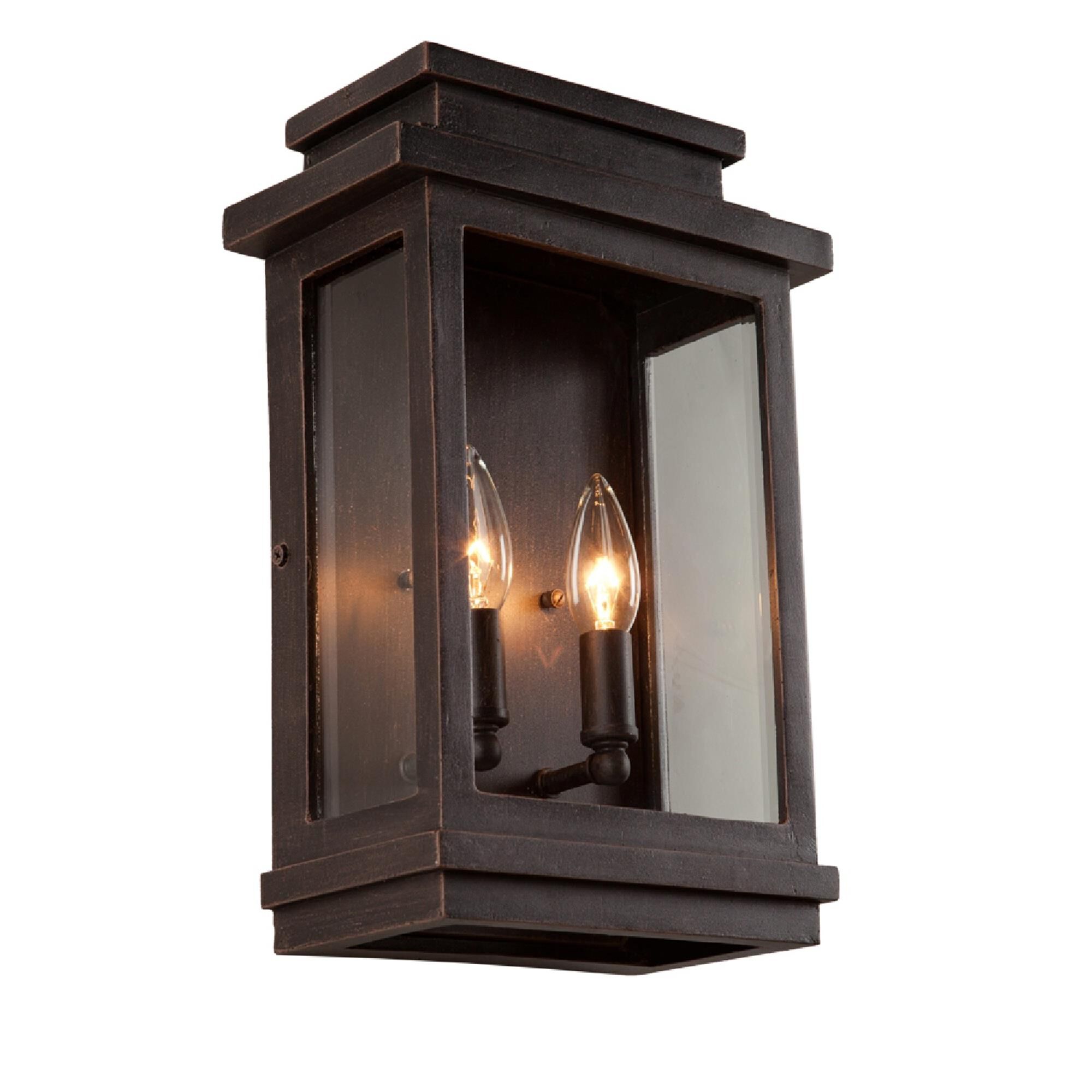 Shown in Oil Rubbed Bronze finish and Clear glass