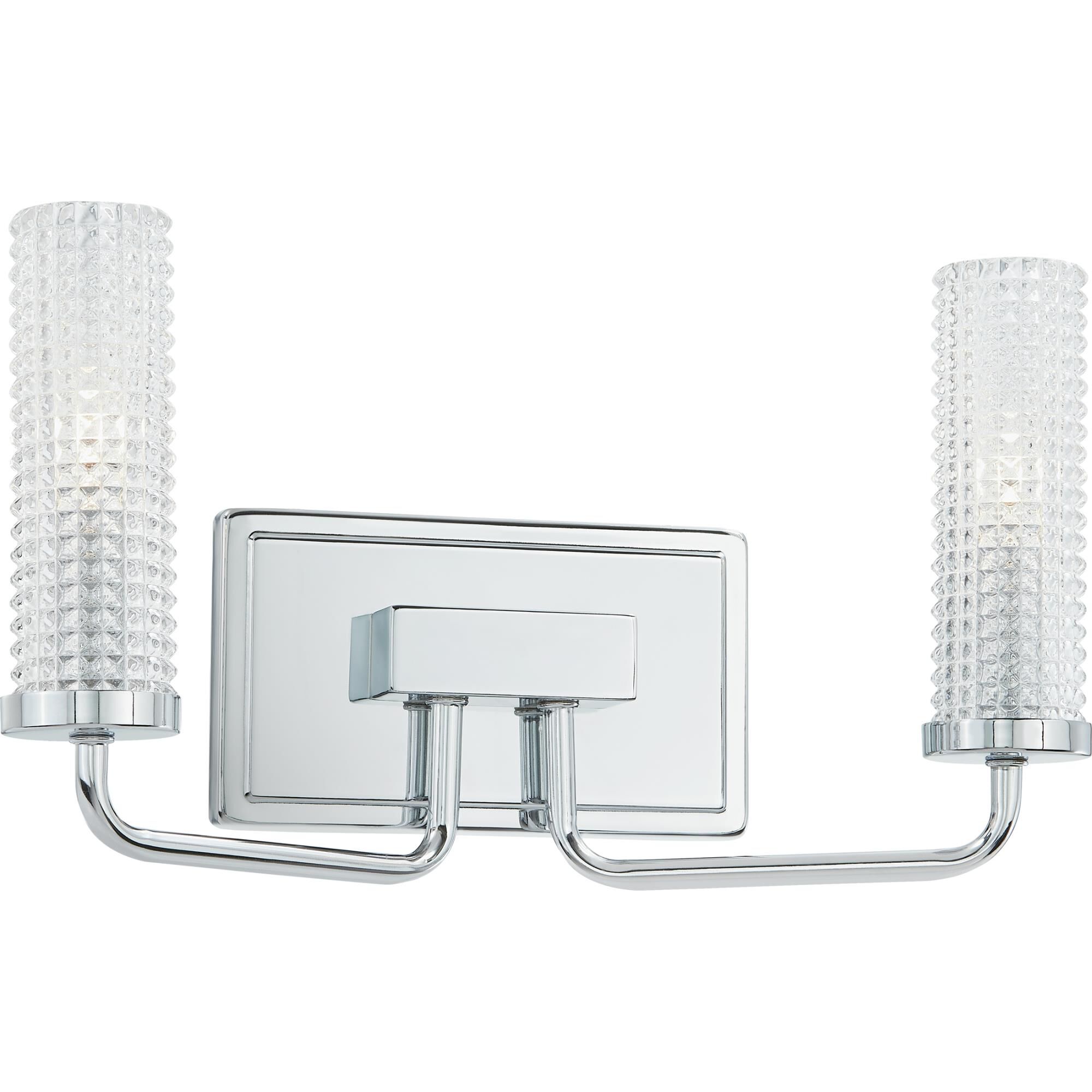 Shown in Polished Chrome finish and Clear Glass shade