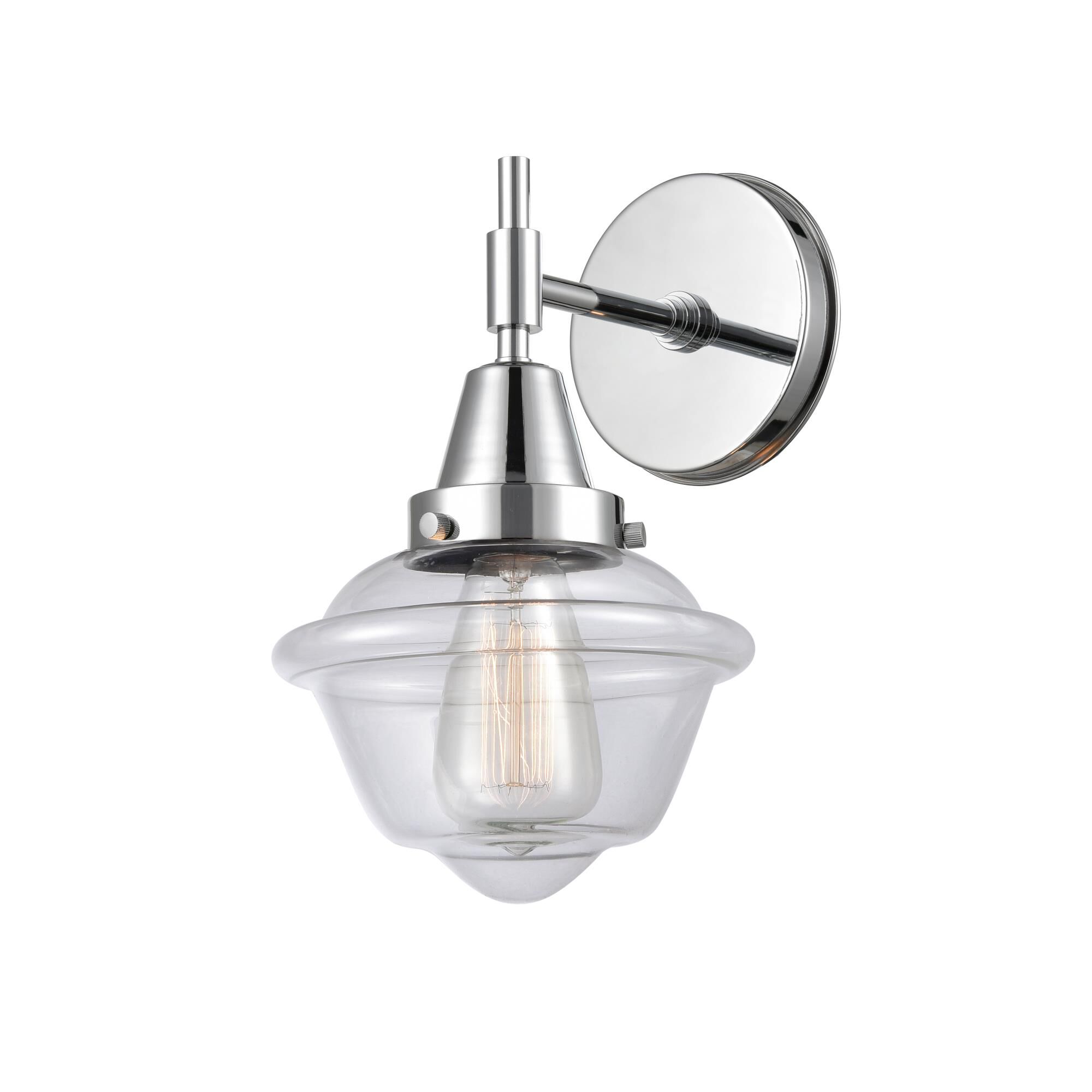 Shown in Polished Chrome finish and Clear Large Cone glass