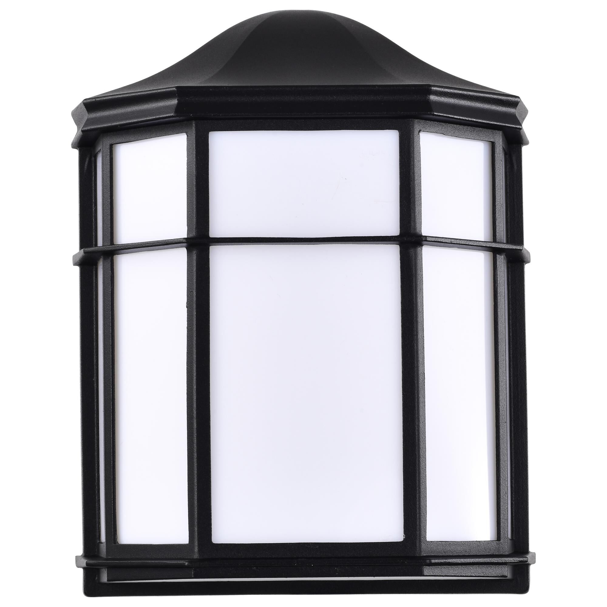 Shown in Black finish and White glass