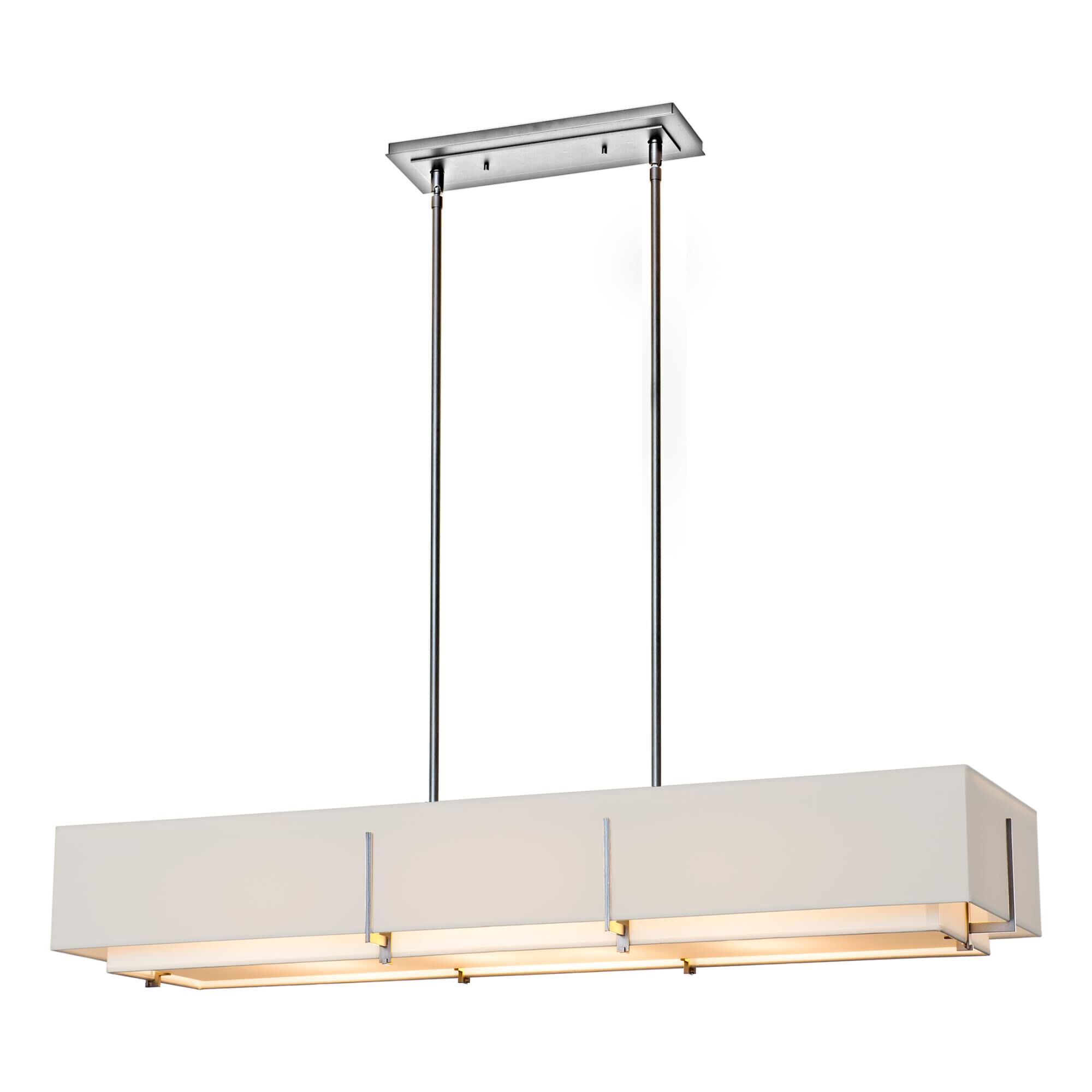 Shown in Sterling finish and Beige shade