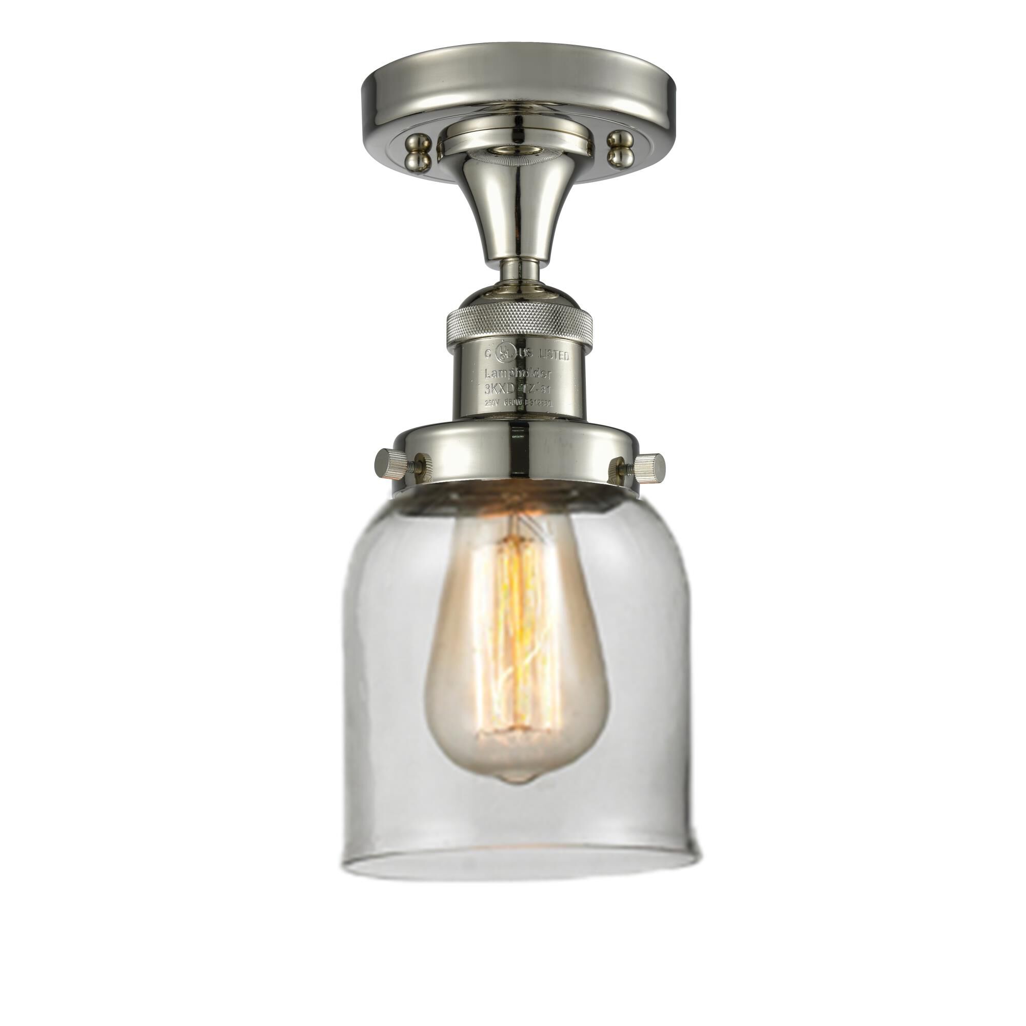 Bruno Marashlian Small Bell 5 Inch 1 Light Semi Flush Mount by Innovations Lighting