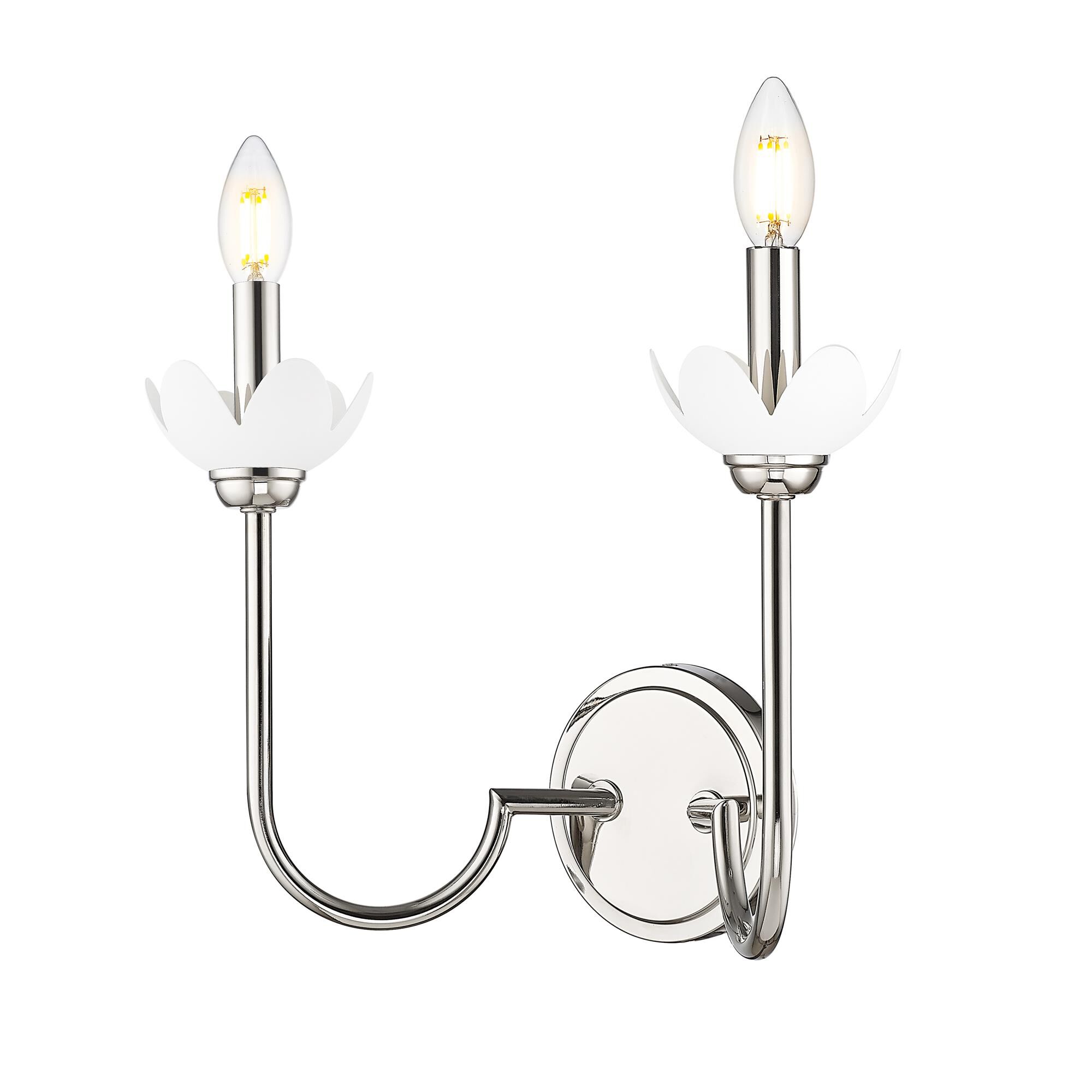 Shown in Polished Nickel finish and Clear Ribbed glass and Clear Ribbed shade