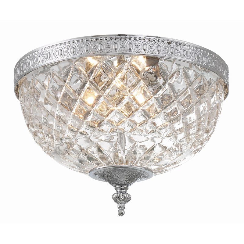 Ceiling 10 Inch 2 Light Semi Flush Mount by Crystorama