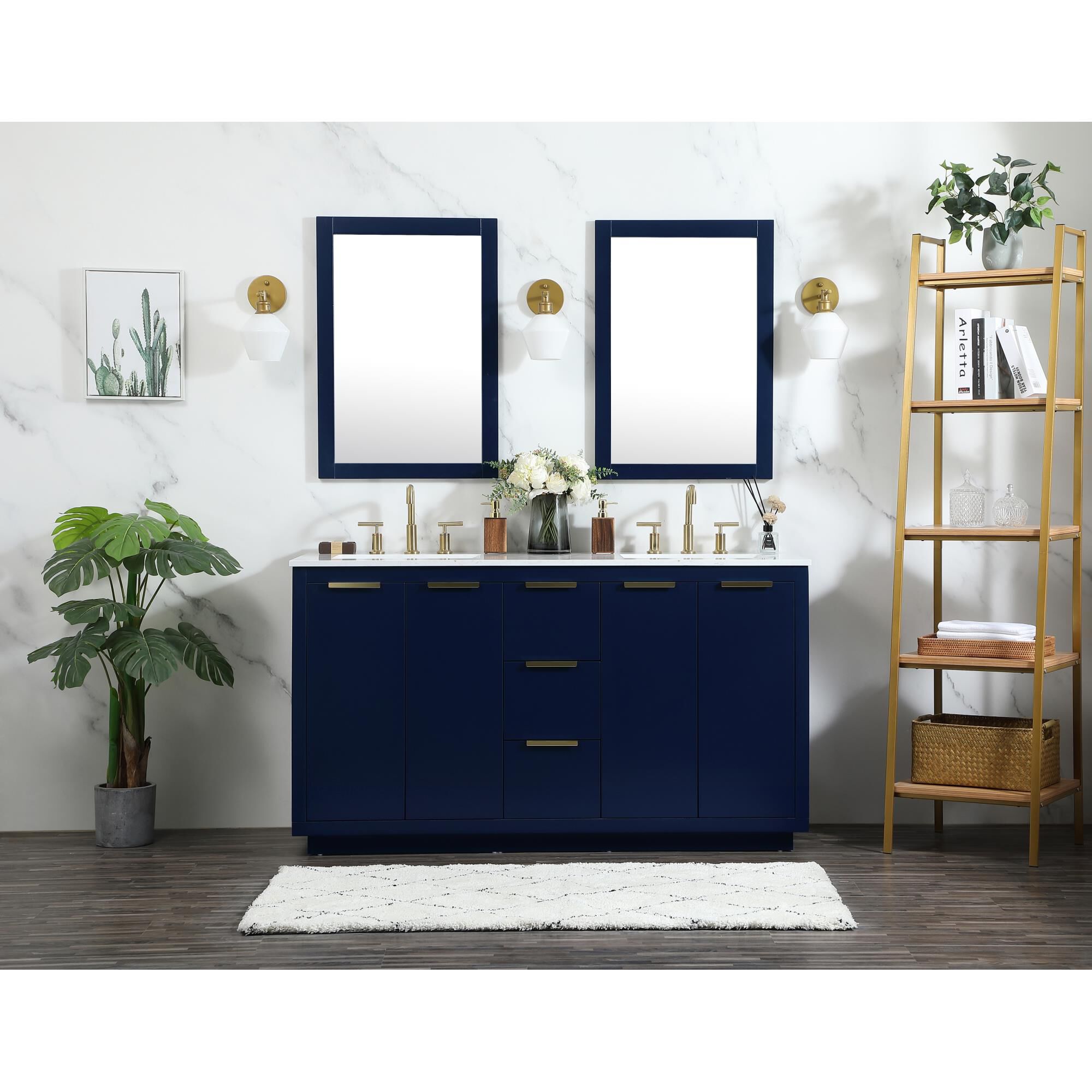 Shown in Blue finish