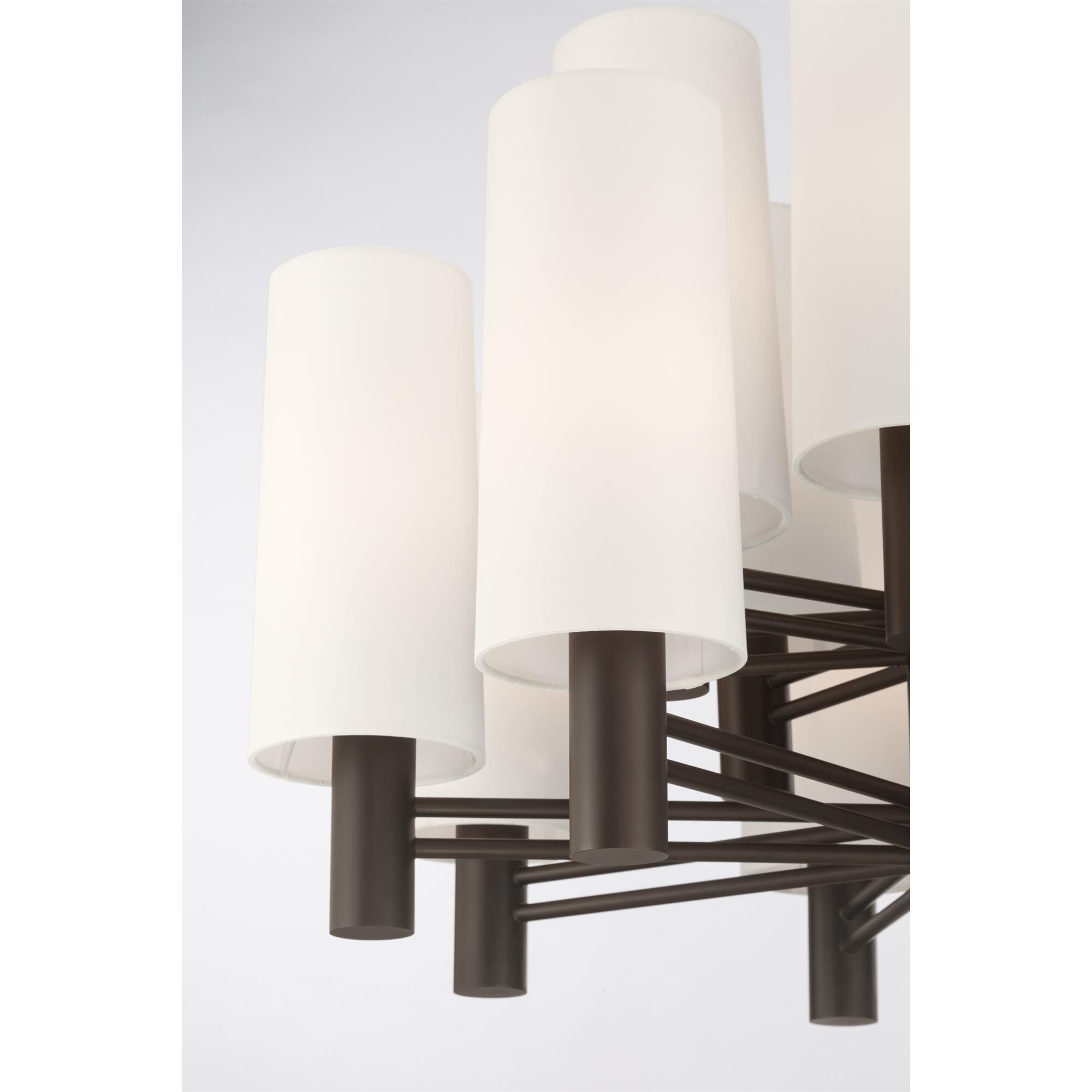 Shown in Dark Bronze finish and White shade