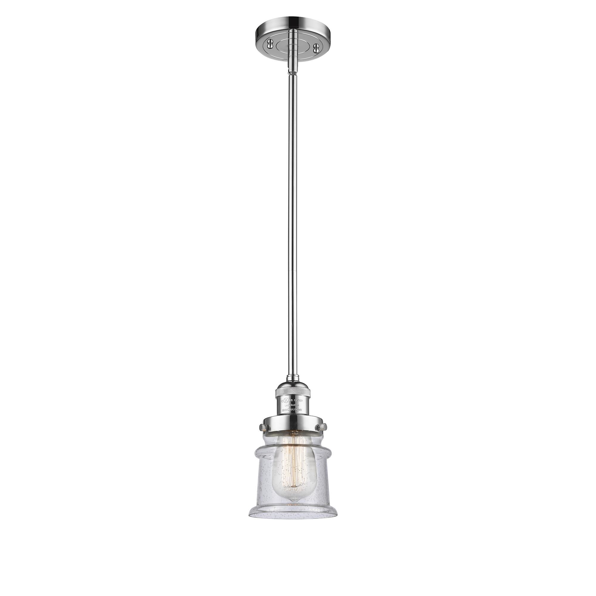 Shown in Polished Chrome finish and Seedy glass