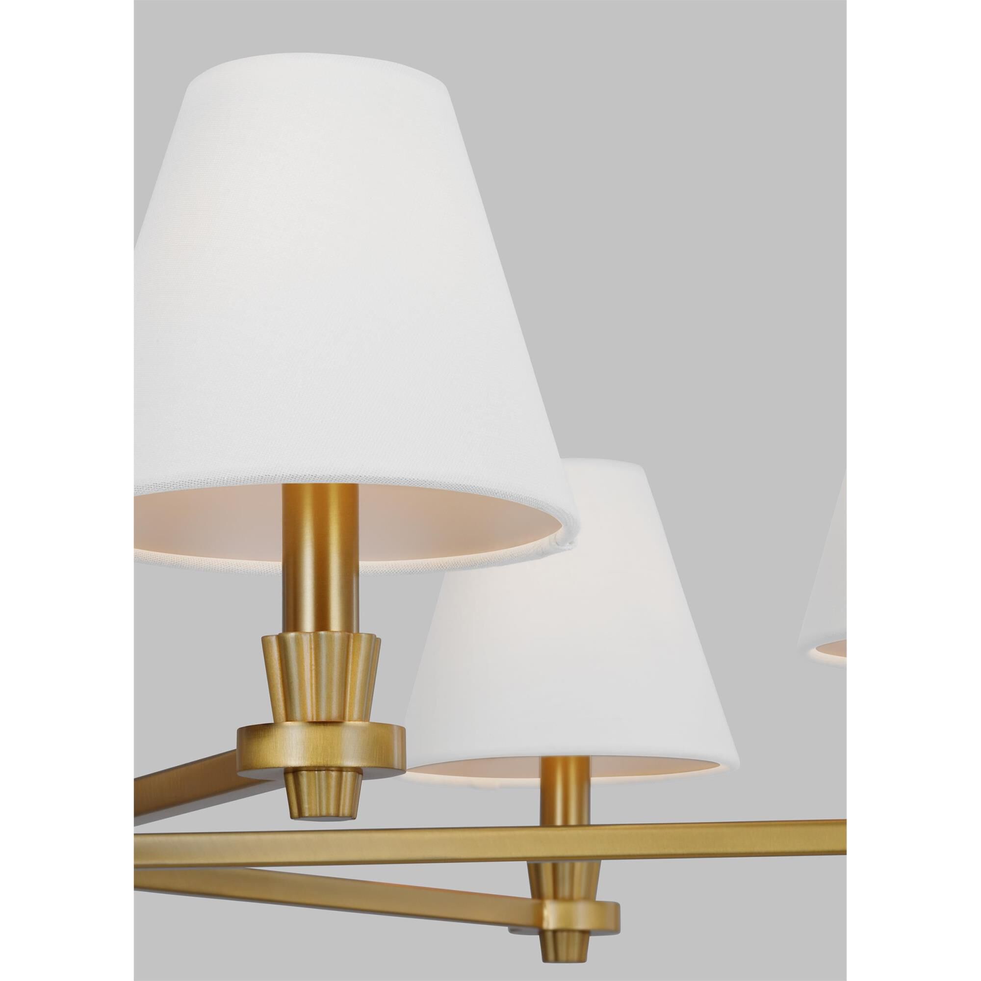 Alexa Hampton Paisley 36 Inch 6 Light Chandelier by Visual Comfort Studio Collection