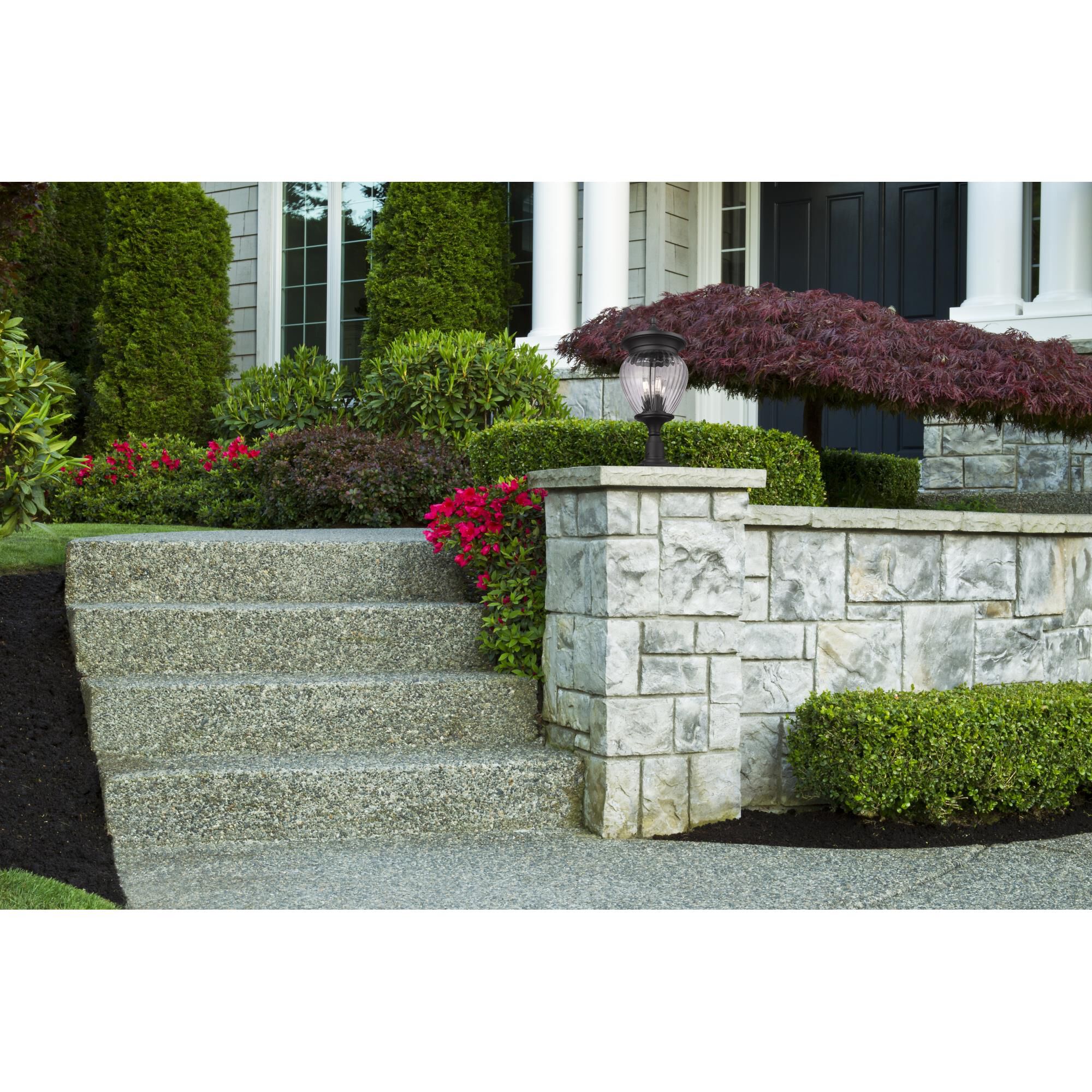 Shown in Black finish and Clear Ribbed glass and Clear Ribbed shade