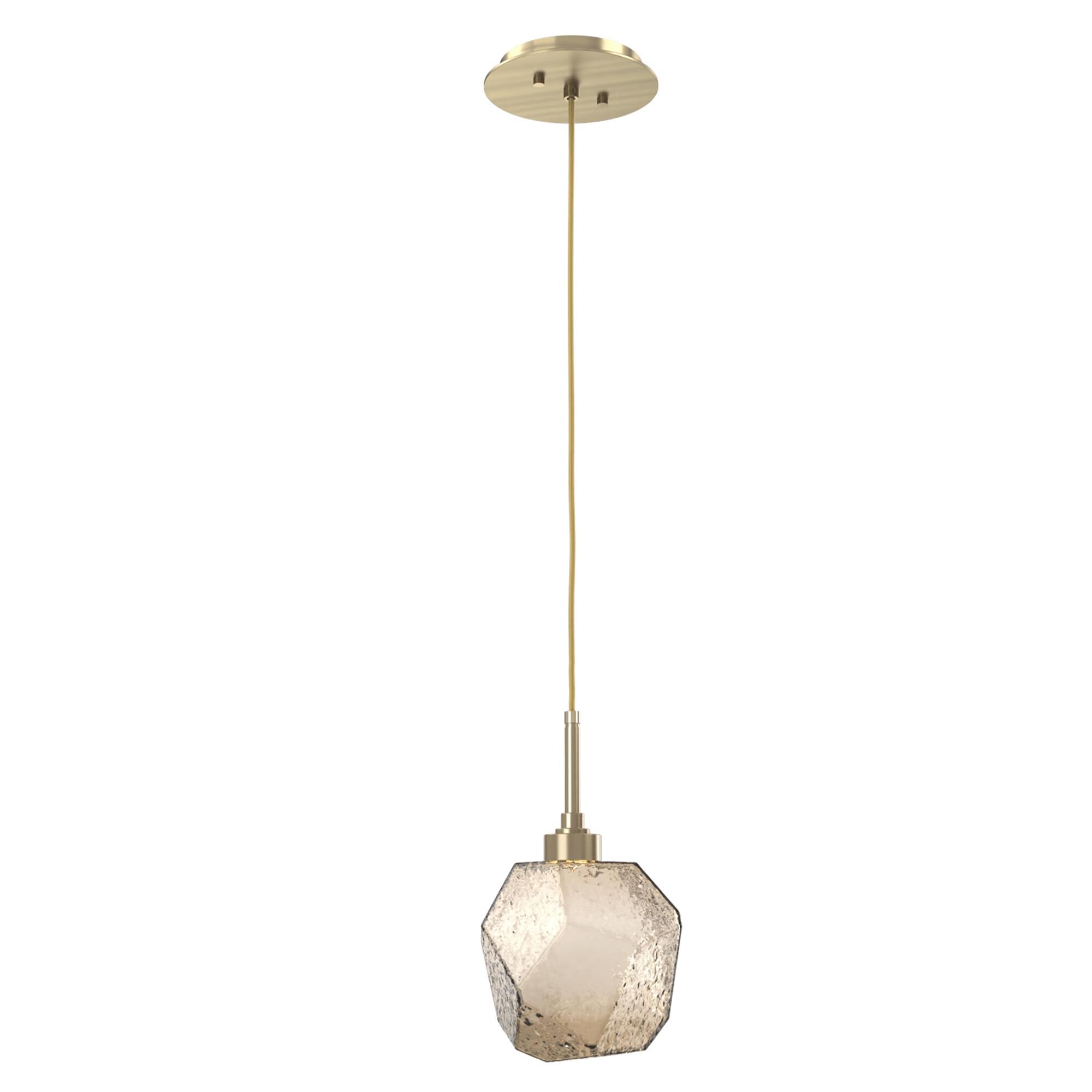 Shown in Novel Brass finish and Bronze glass