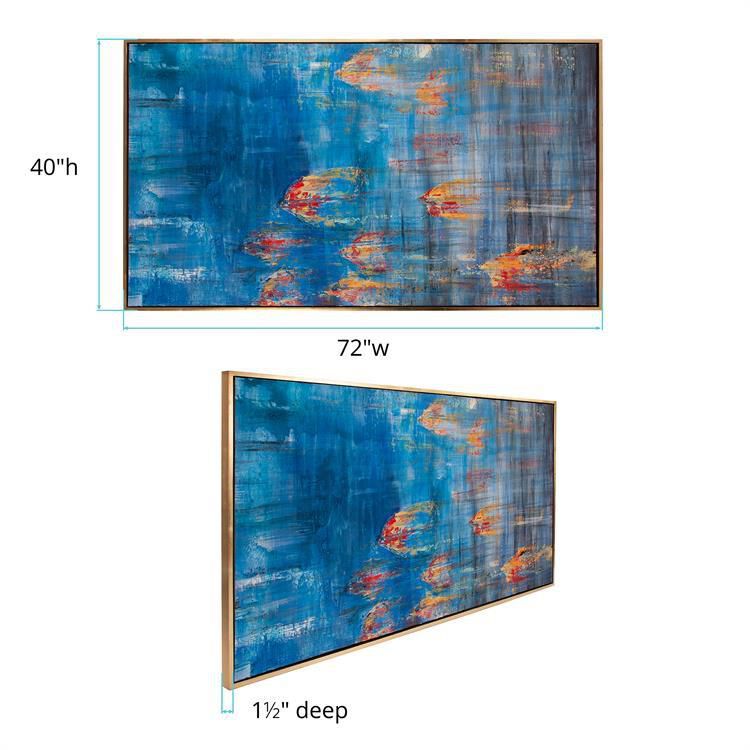 Caribbean Sea #2 Hand Painted Original Art Painting by Howard Elliott Collection