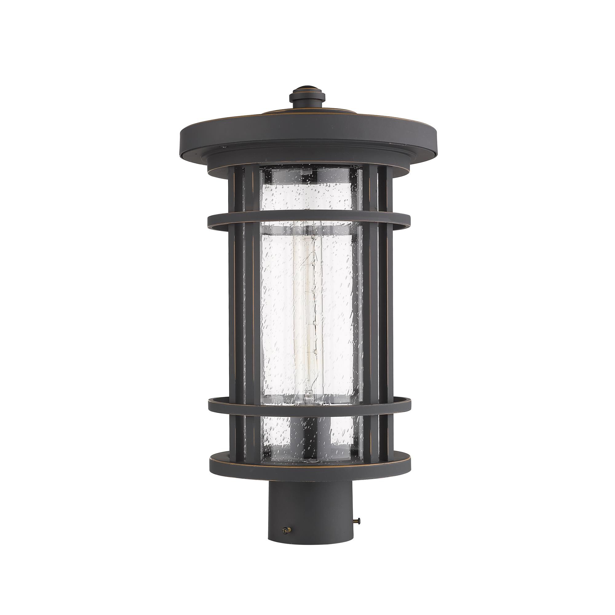 Shown in Oil Rubbed Bronze finish and Glass shade