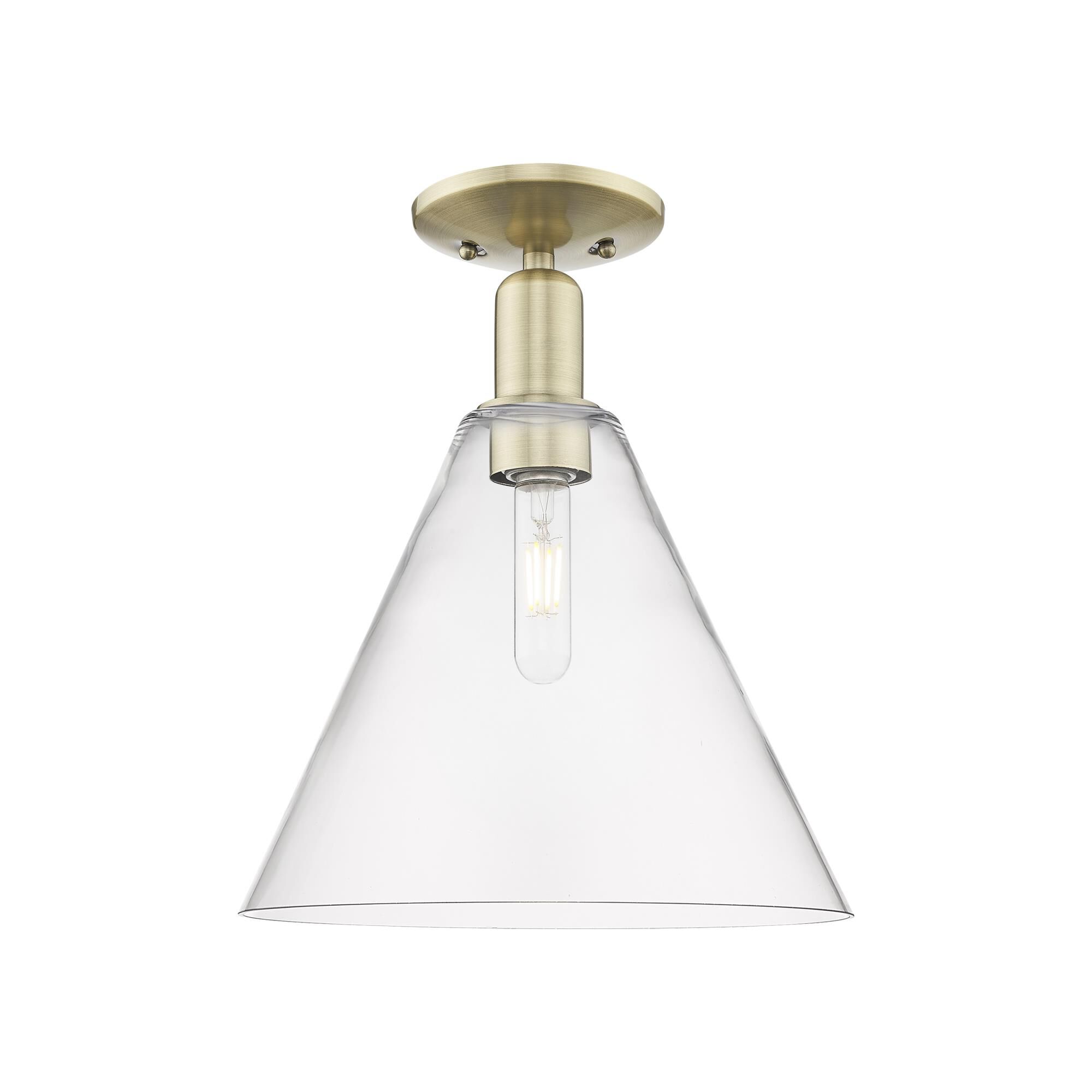 Bruno Marashlian Berkshire Glass 12 Inch Semi Flush Mount by Innovations Lighting