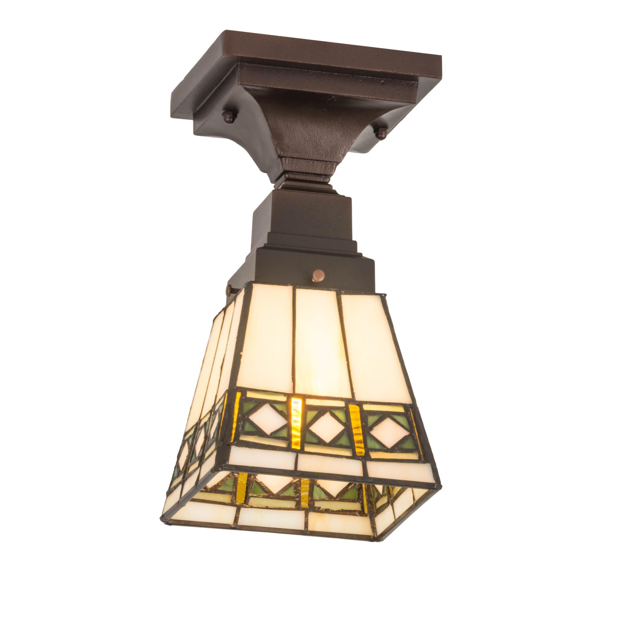 7 Inch 1 Light Flush Mount by Meyda Lighting