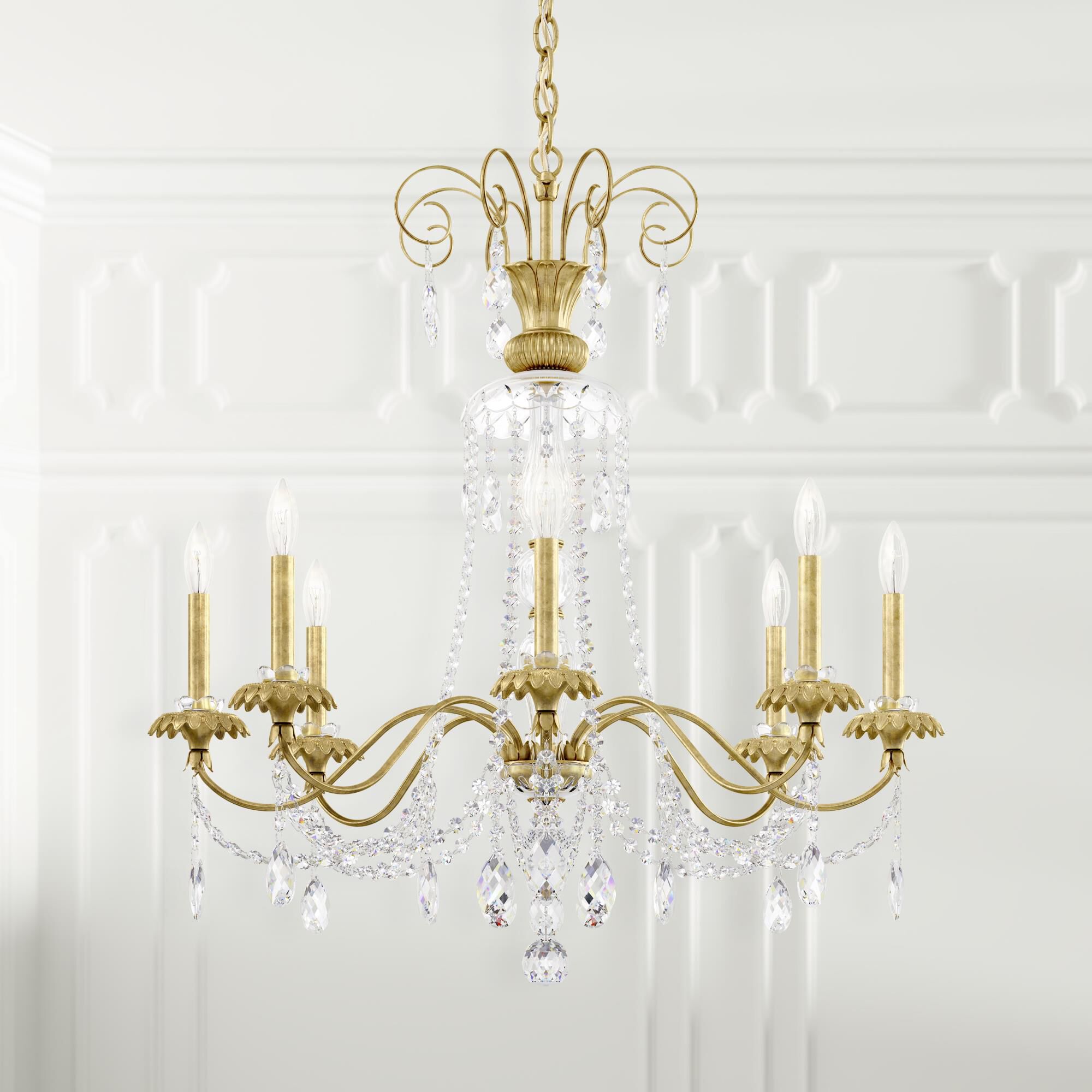 Helenia 31 Inch 8 Light Chandelier by Schonbek