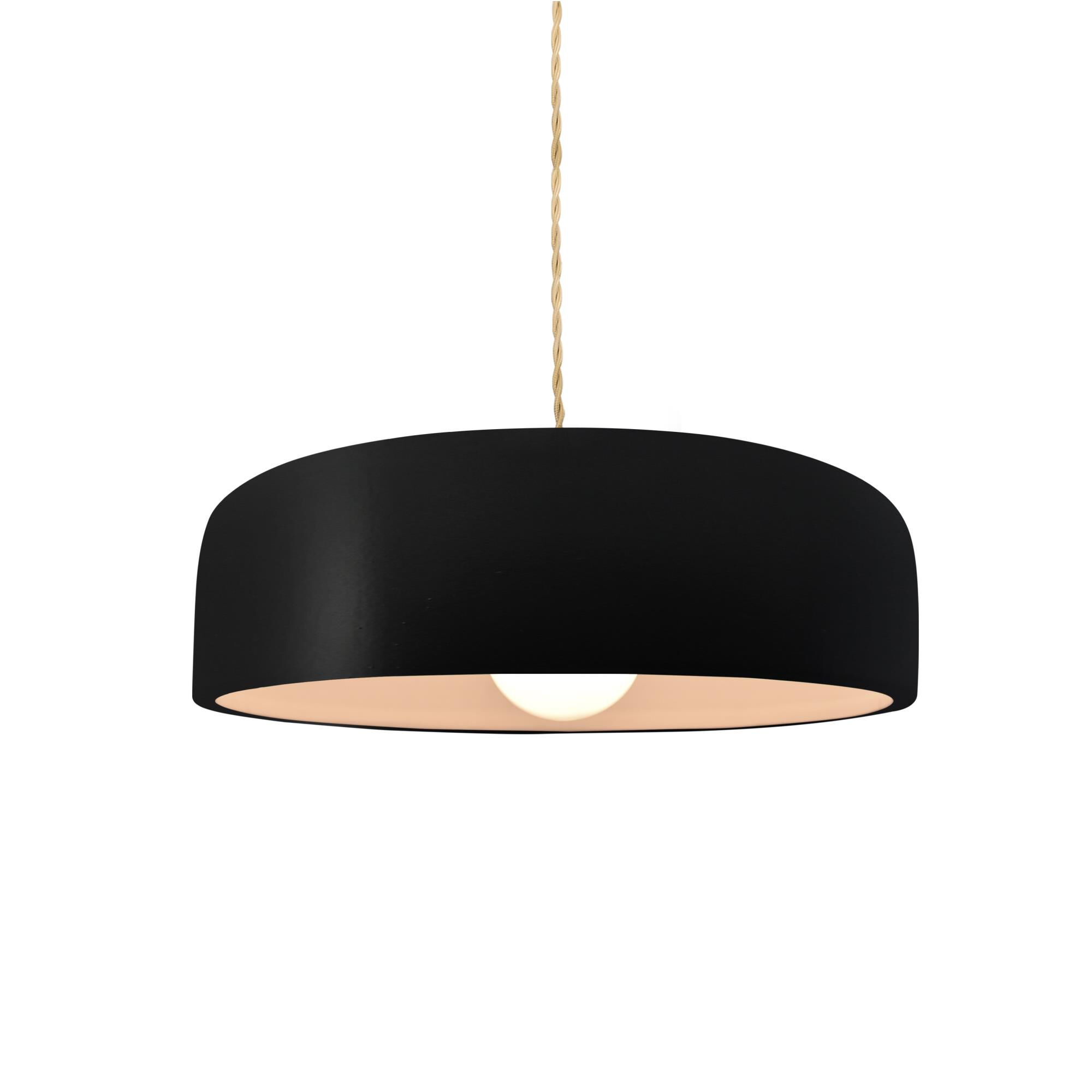 Shown in Brushed Nickel finish and Carbon  Matte Black shade