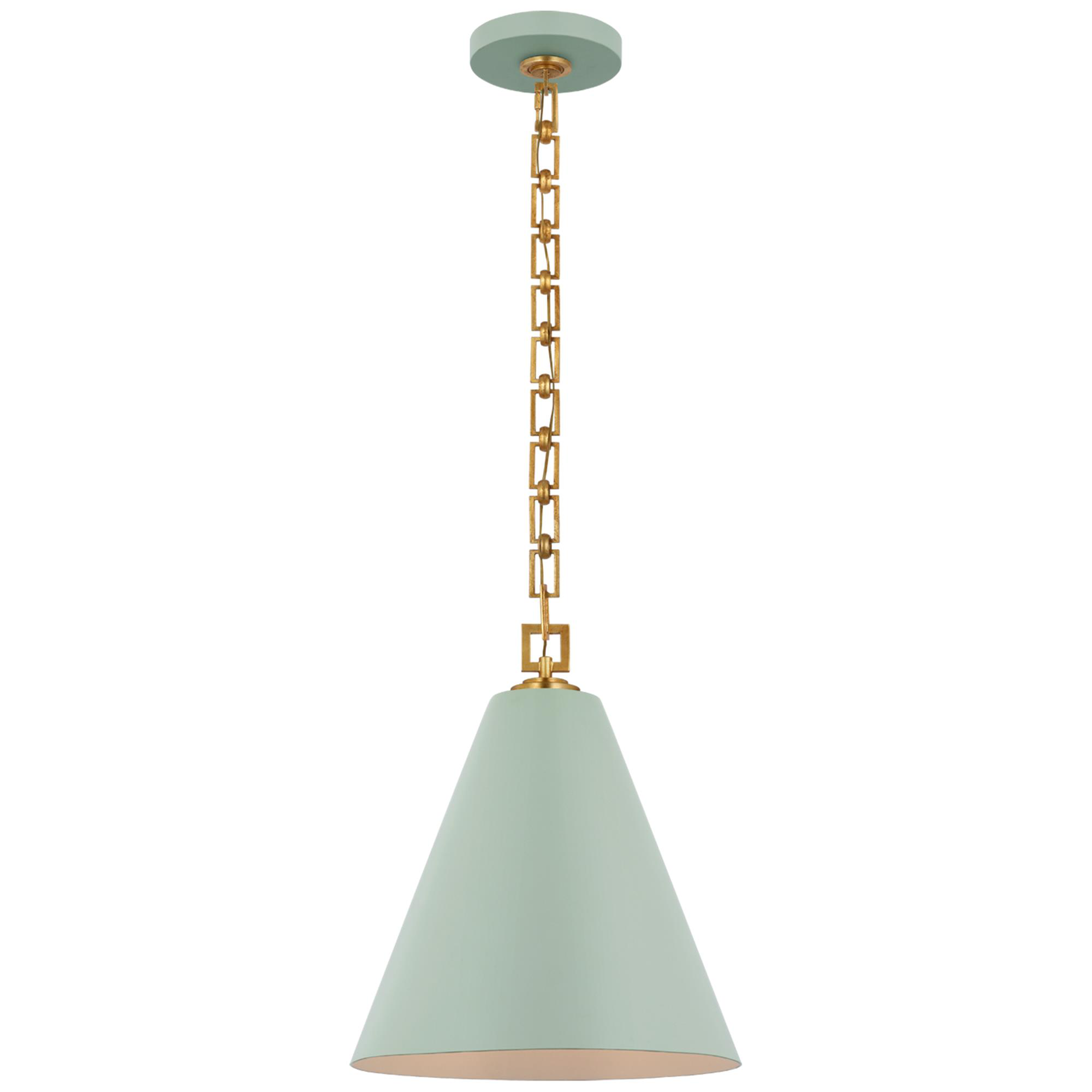 Shown in Pale Blue and Gild finish