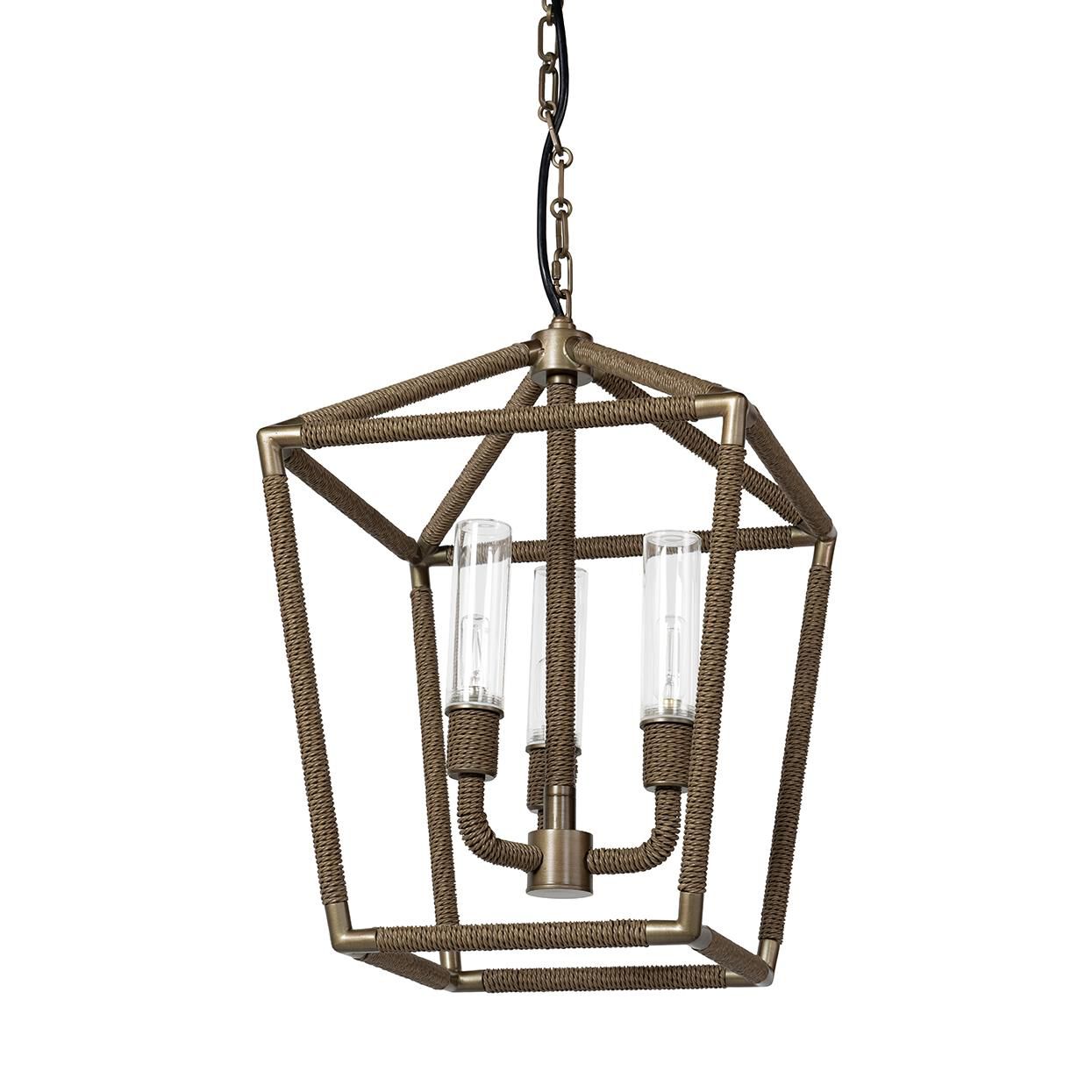 Hollister 15 Inch Outdoor Hanging Lantern by Palecek